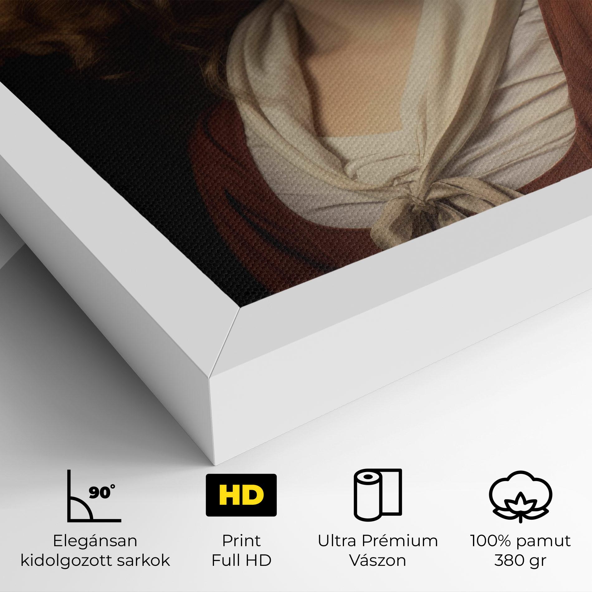 Vászonkép Young Vintage Woman mockup 4