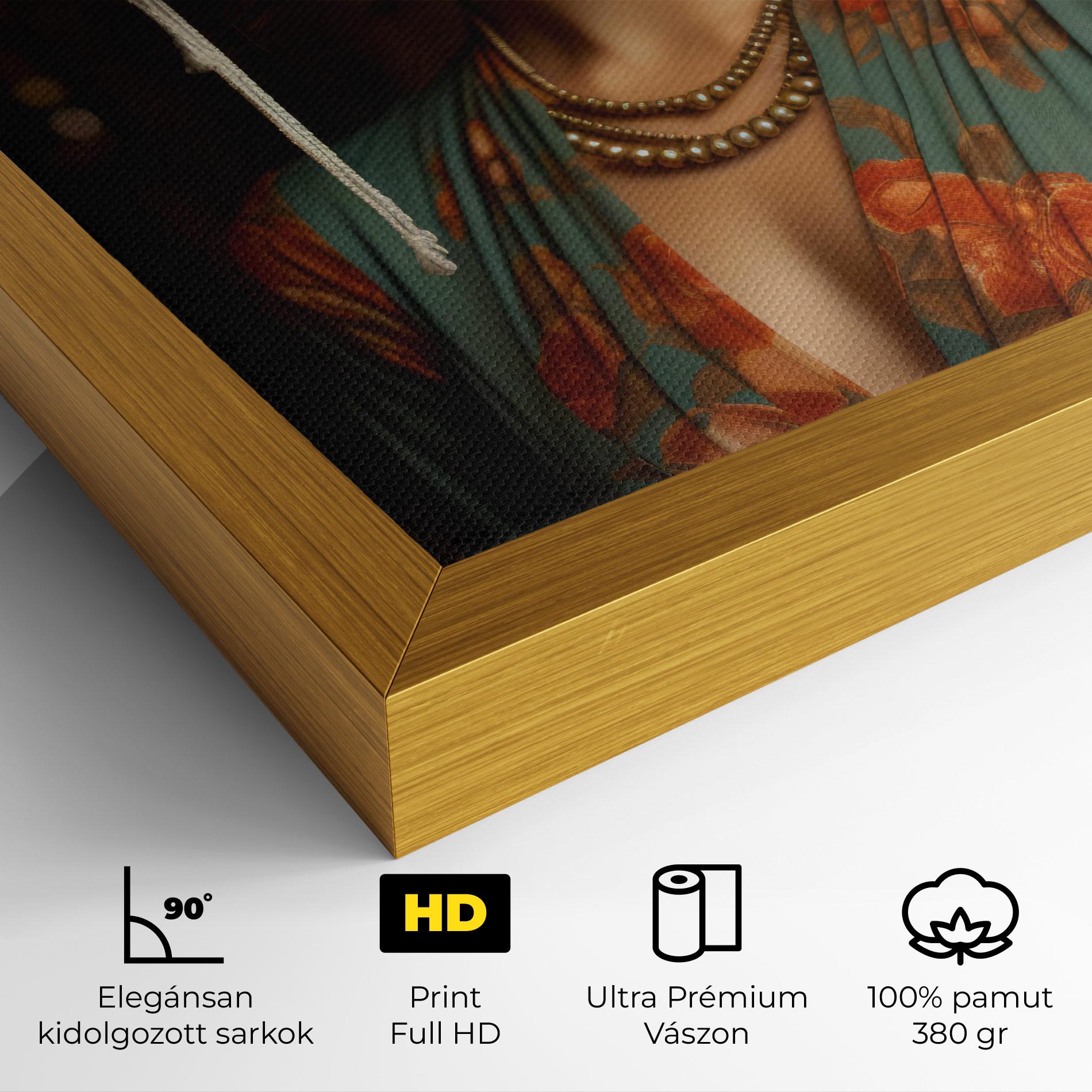 Vászonkép Green Orange Blouse mockup 4