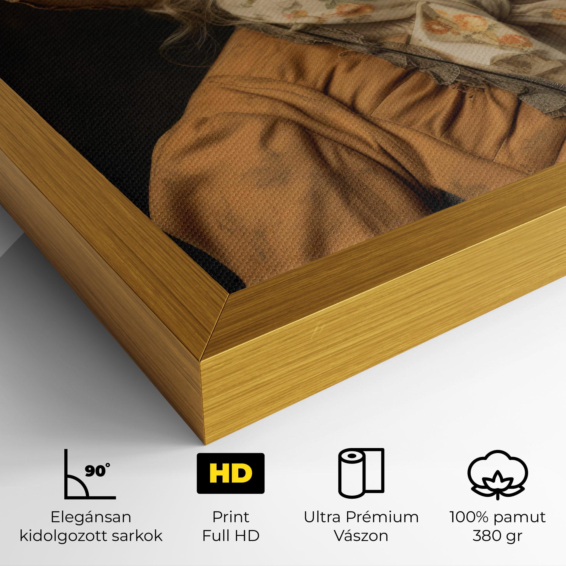 Vászonkép Pretty Vintage Blonde mockup 4