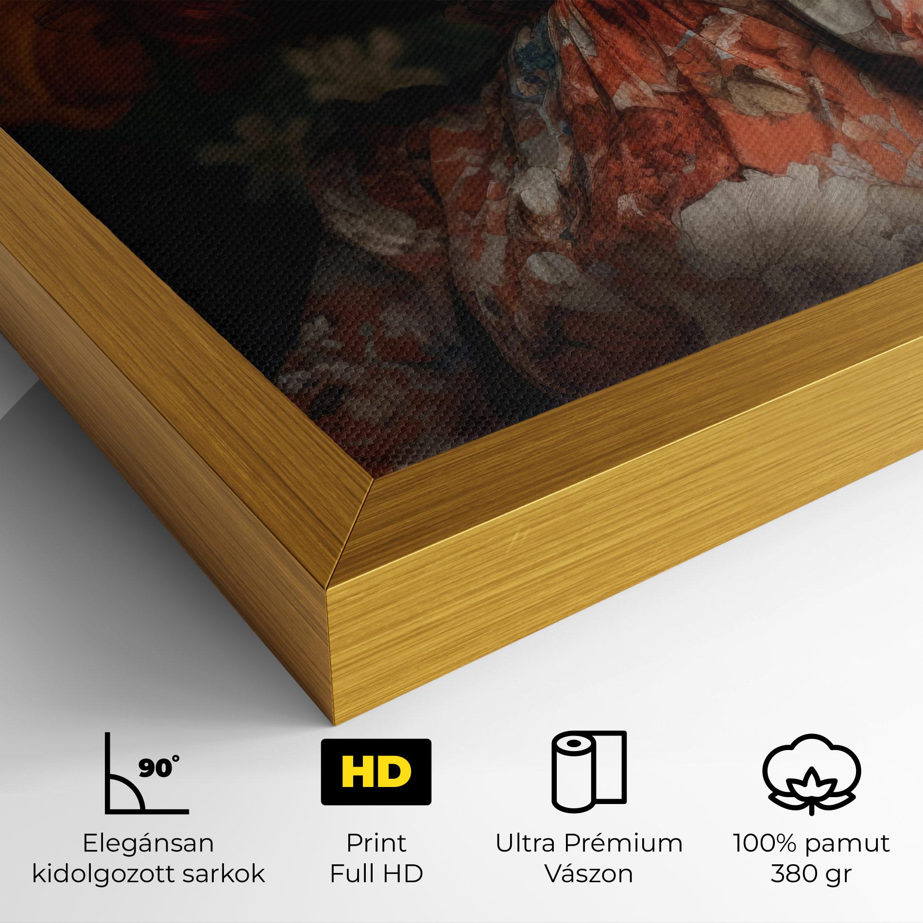 Vászonkép Red Vintage Hair mockup 4