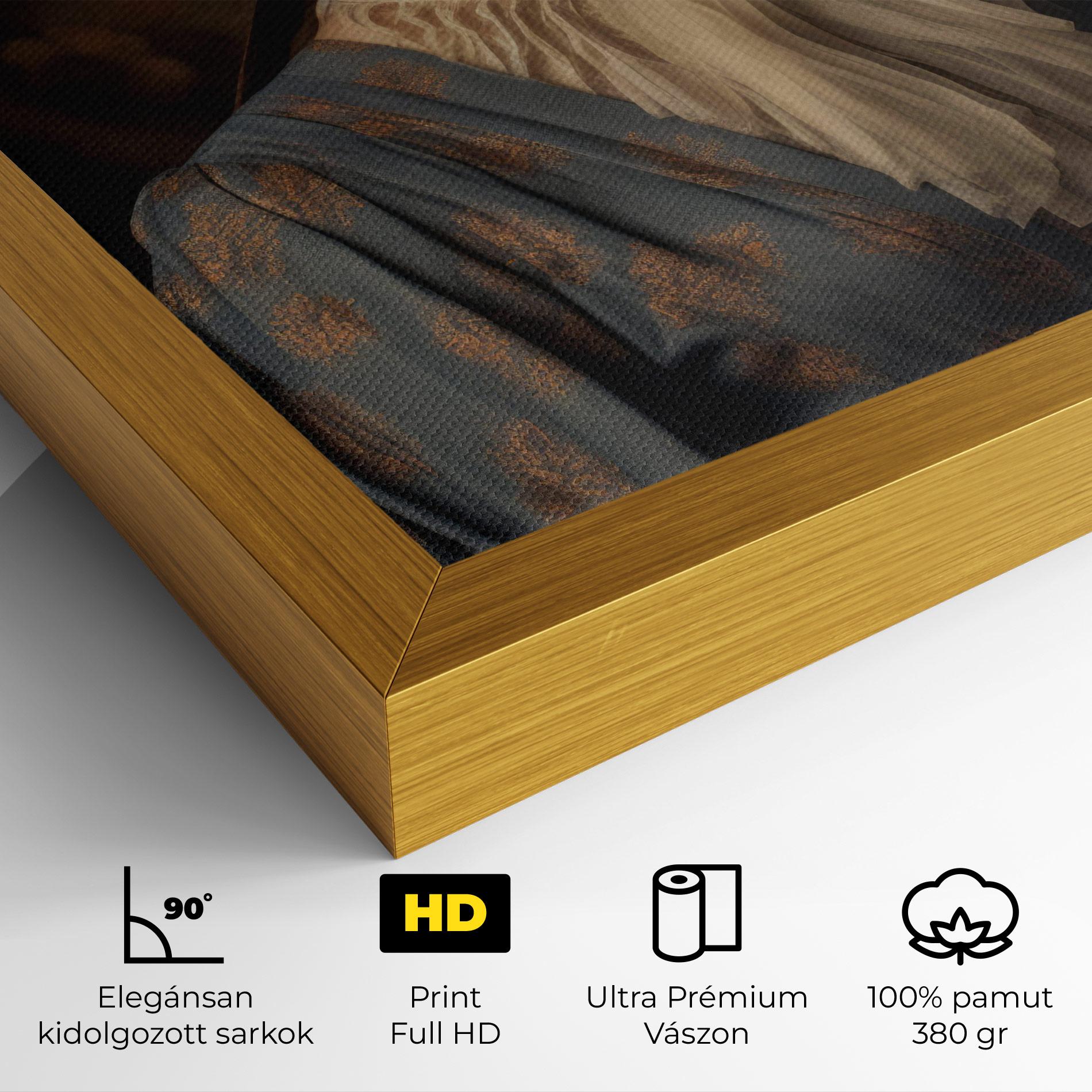 Vászonkép Vintage Blue Dress mockup 4