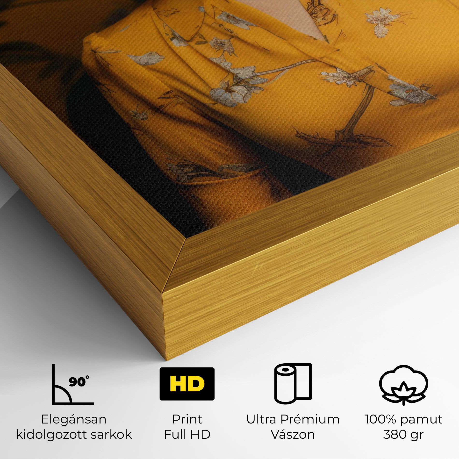 Yellow Red Dress mockup 4