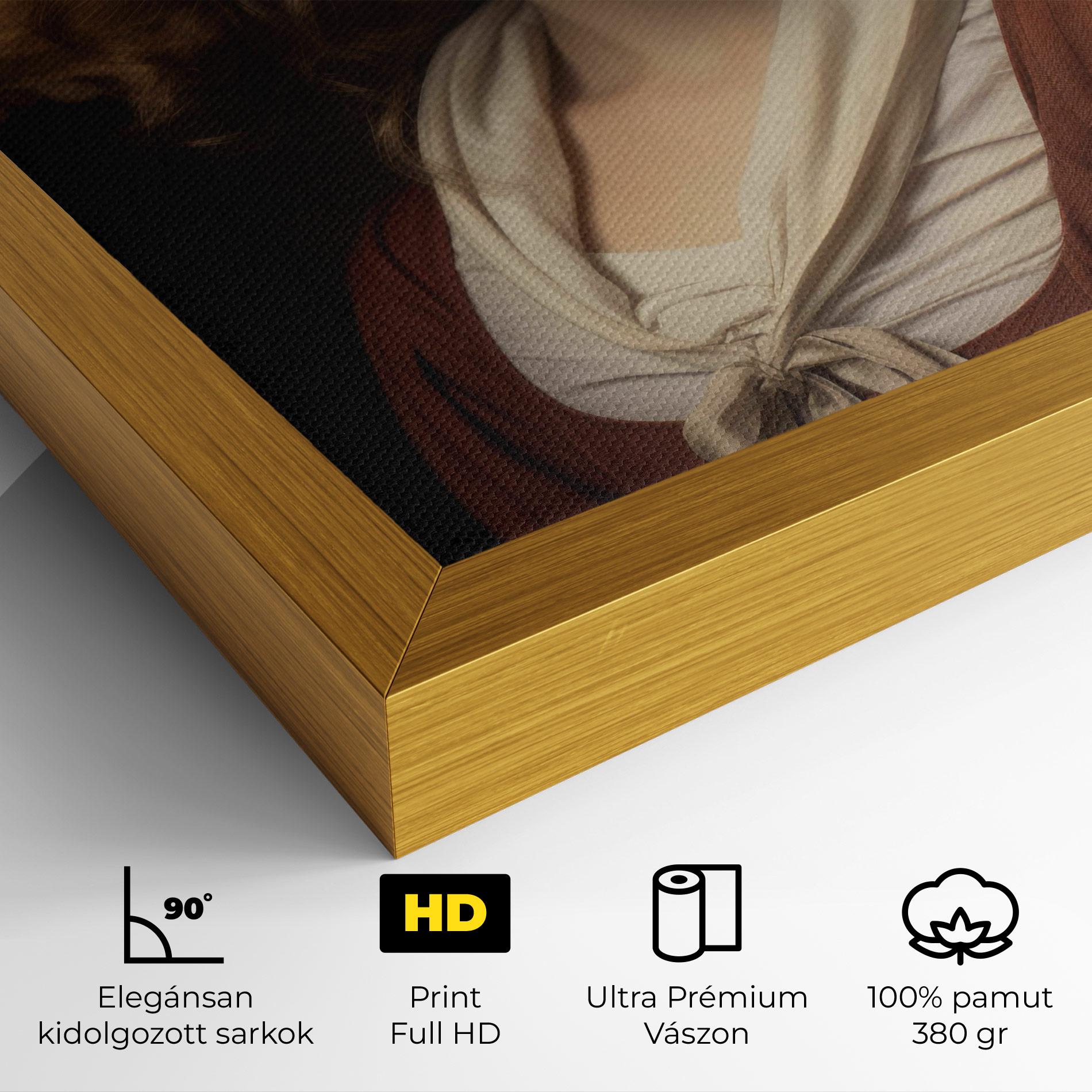 Vászonkép Young Vintage Woman mockup 4