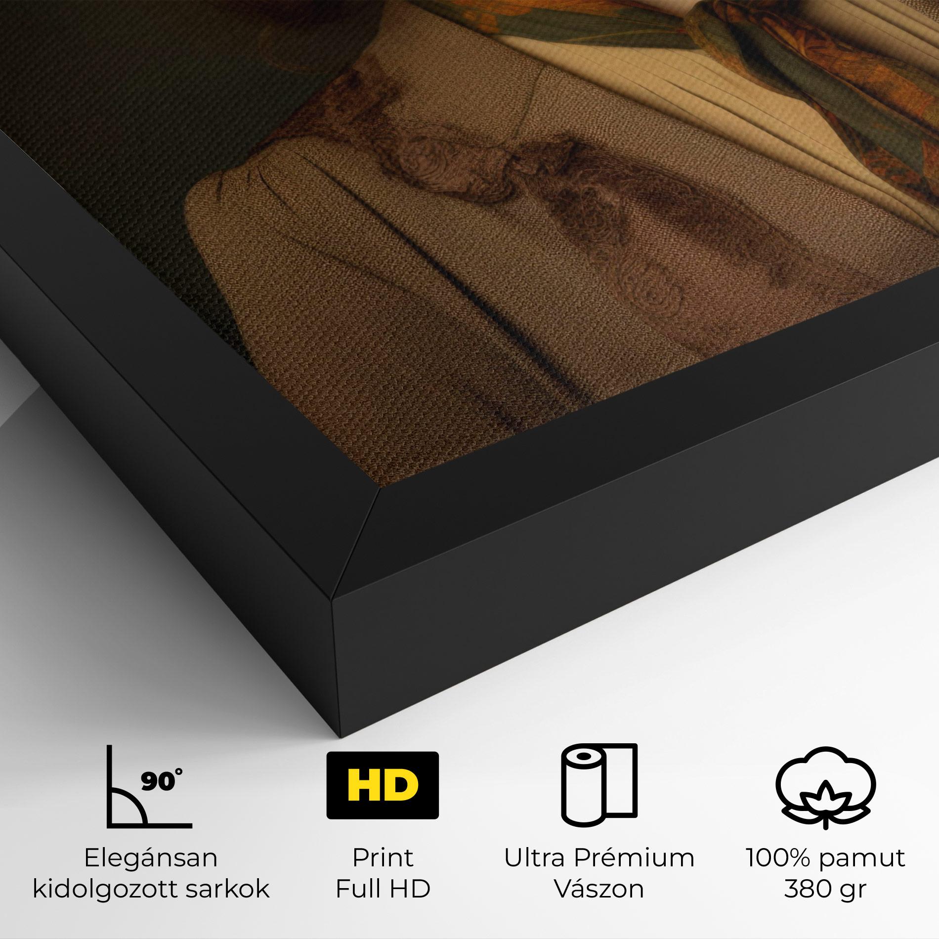 Vászonkép Cream Vintage Hat mockup 4