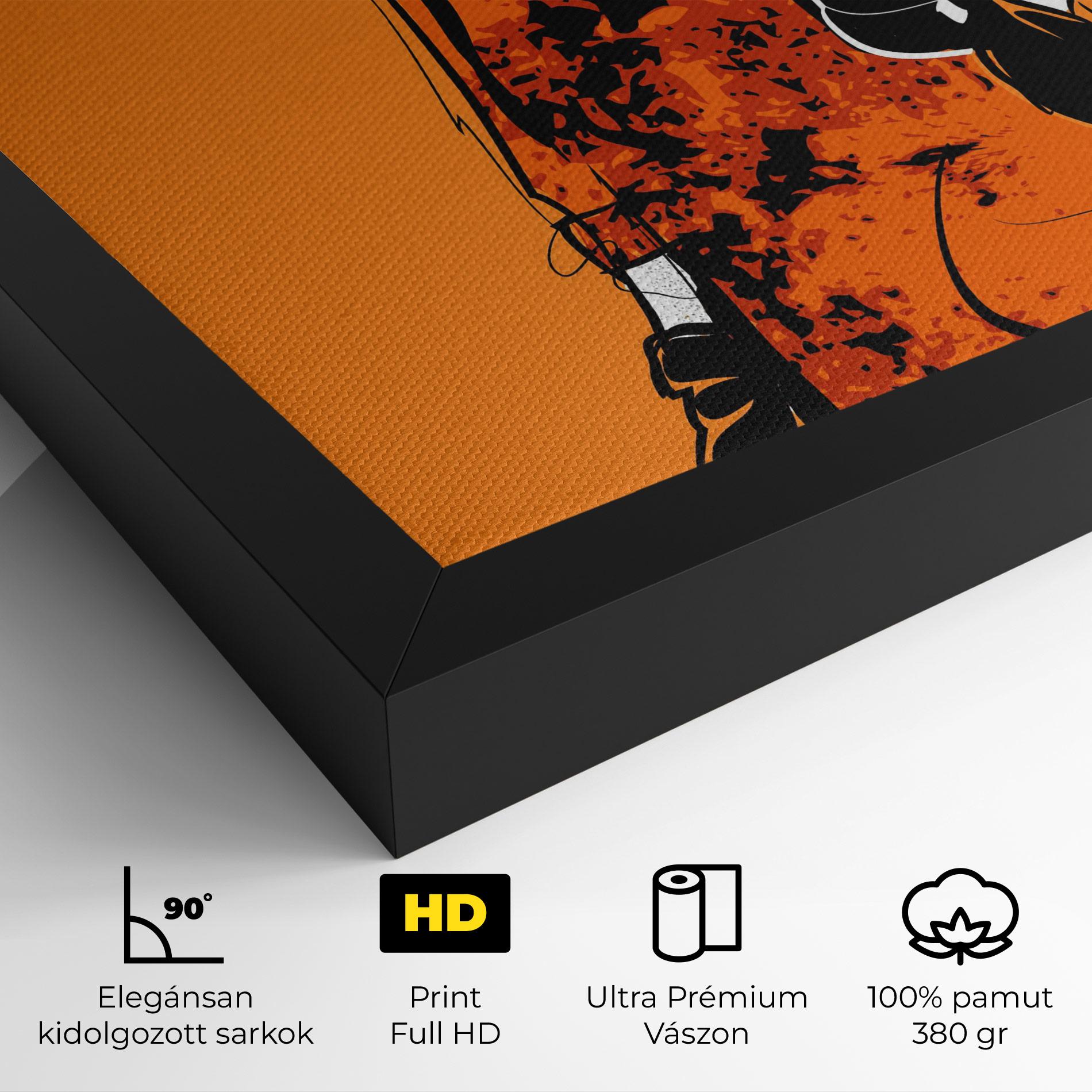 Vászonkép Old Orange Dress mockup 4