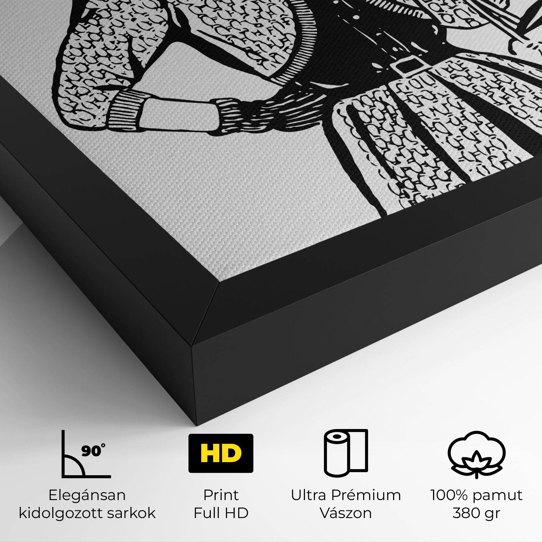 Vászonkép Vintage Woman Line mockup 4