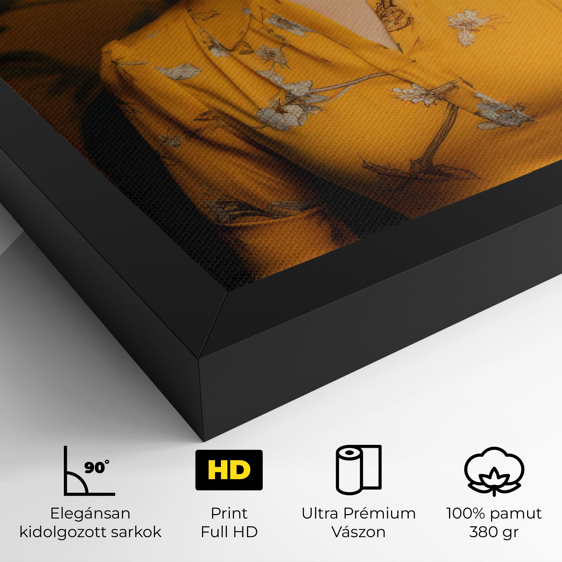 Yellow Red Dress mockup 4