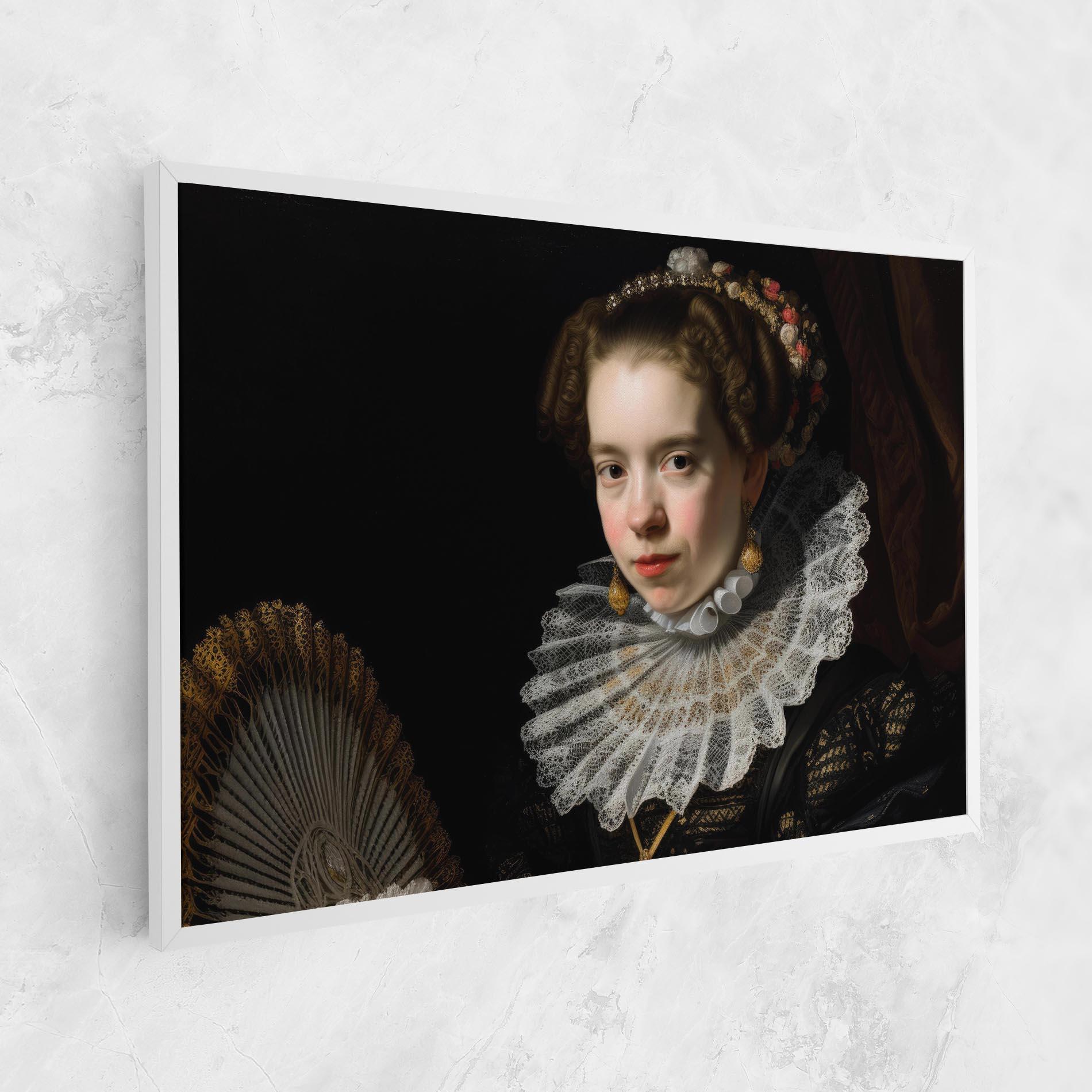 Vászonkép Baroque Lady Portrait mockup 1