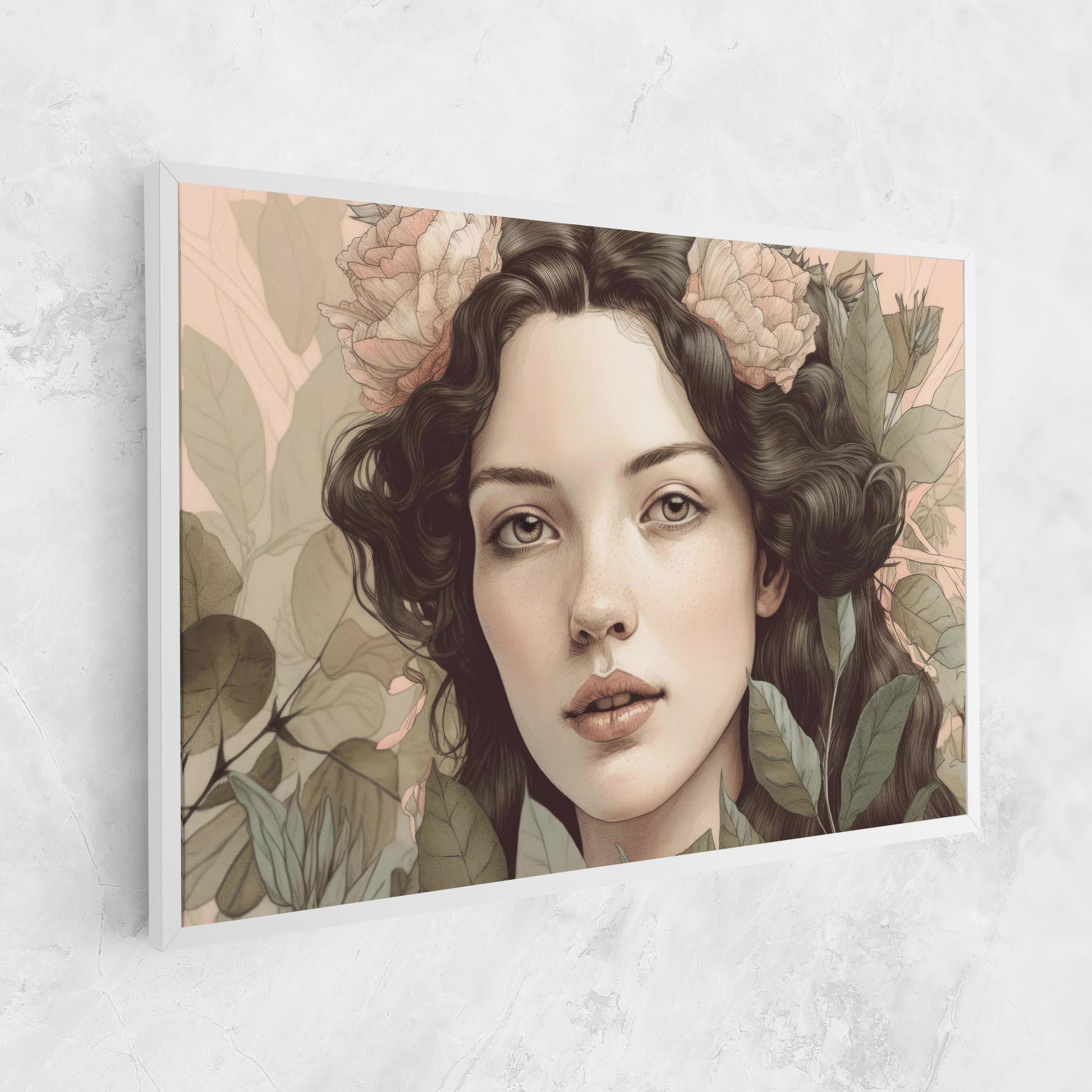 Vászonkép Beautiful Vintage Portrait mockup 1