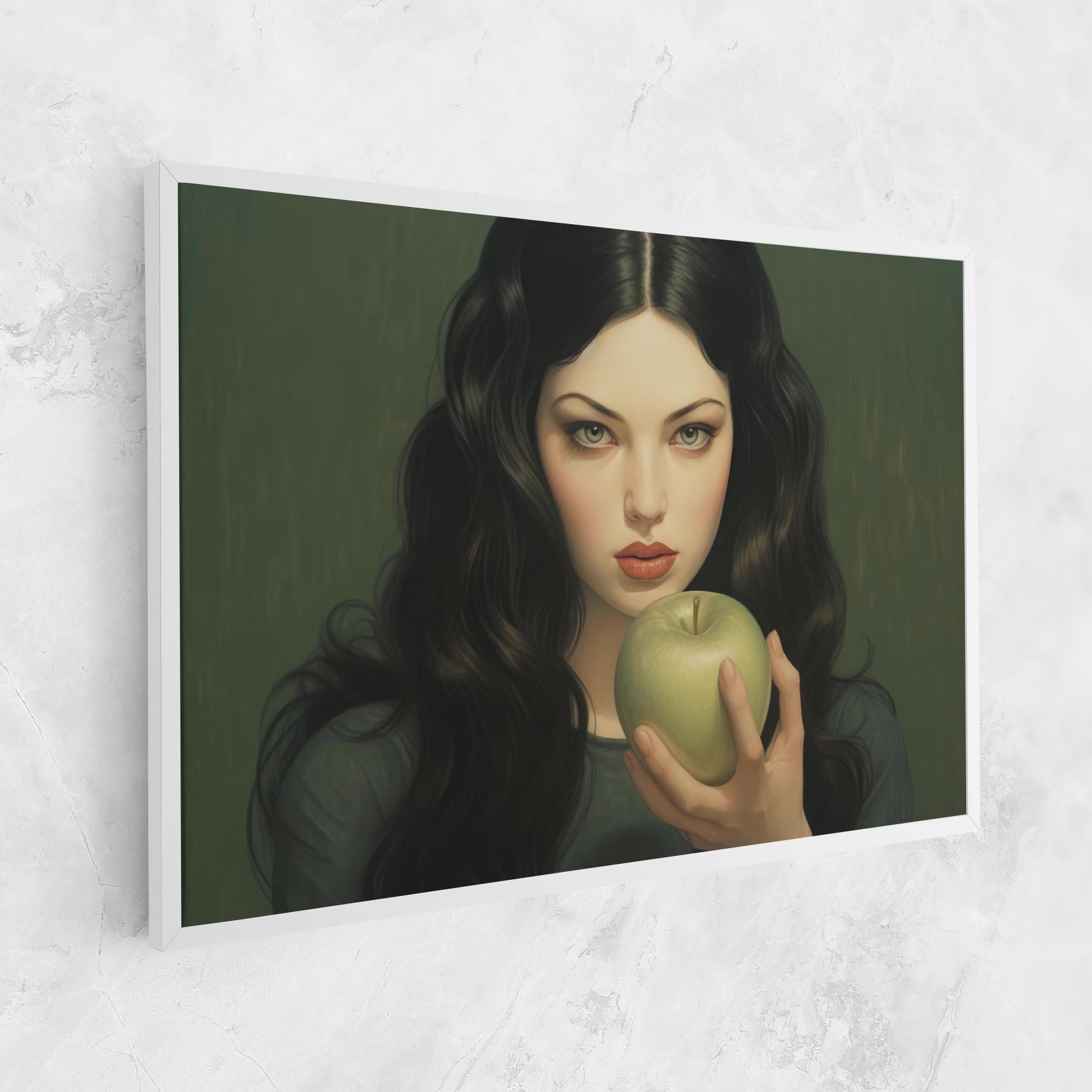 Vászonkép Green Apple Painting mockup 1