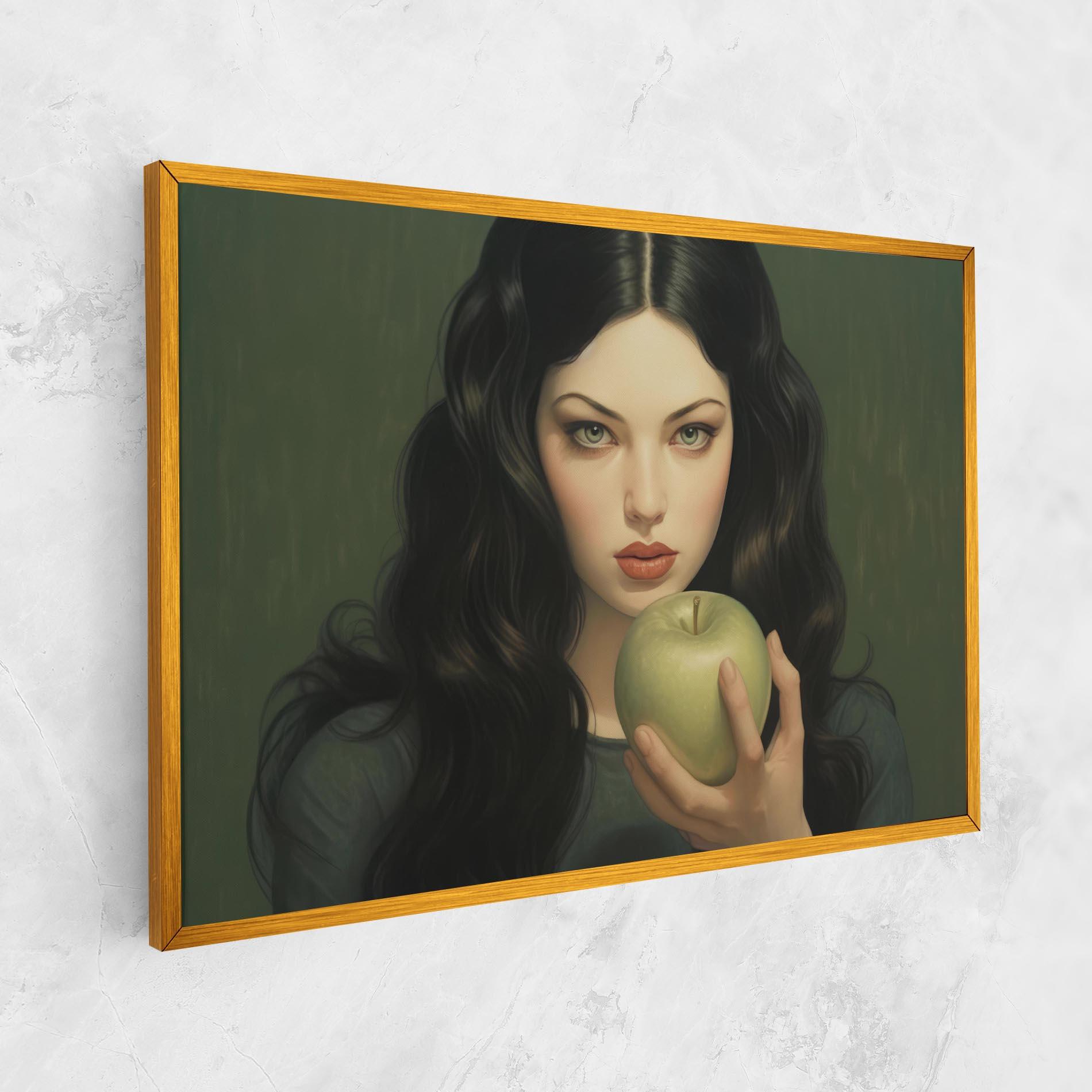 Vászonkép Green Apple Painting mockup 1