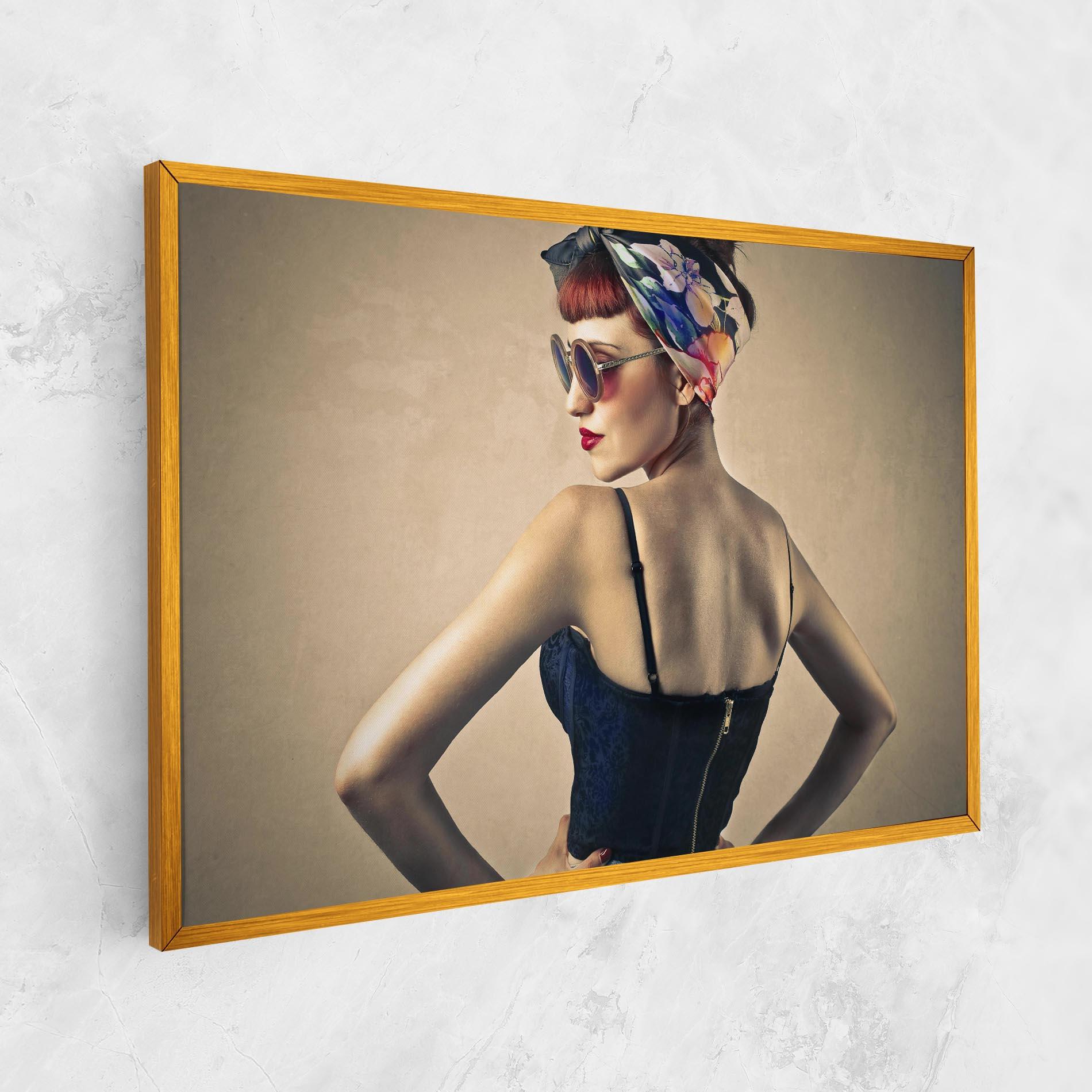 Vászonkép Pin Up Girl mockup 1