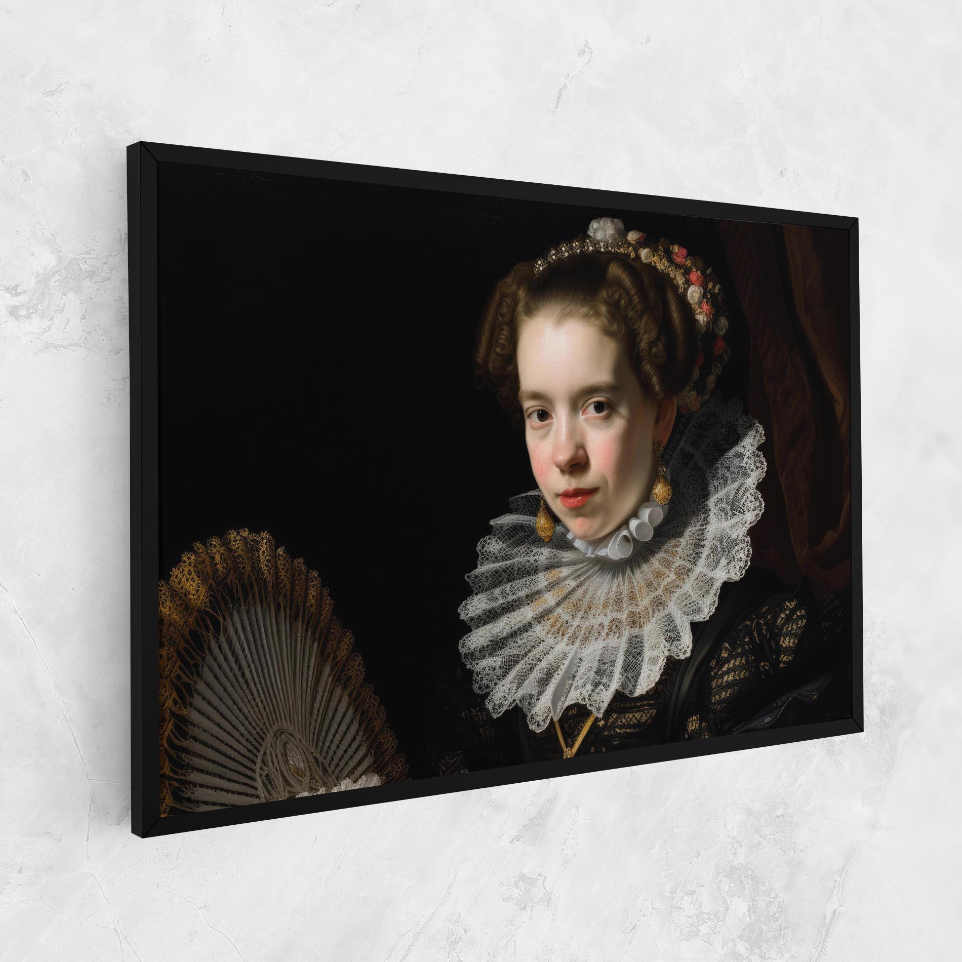 Vászonkép Baroque Lady Portrait mockup 1