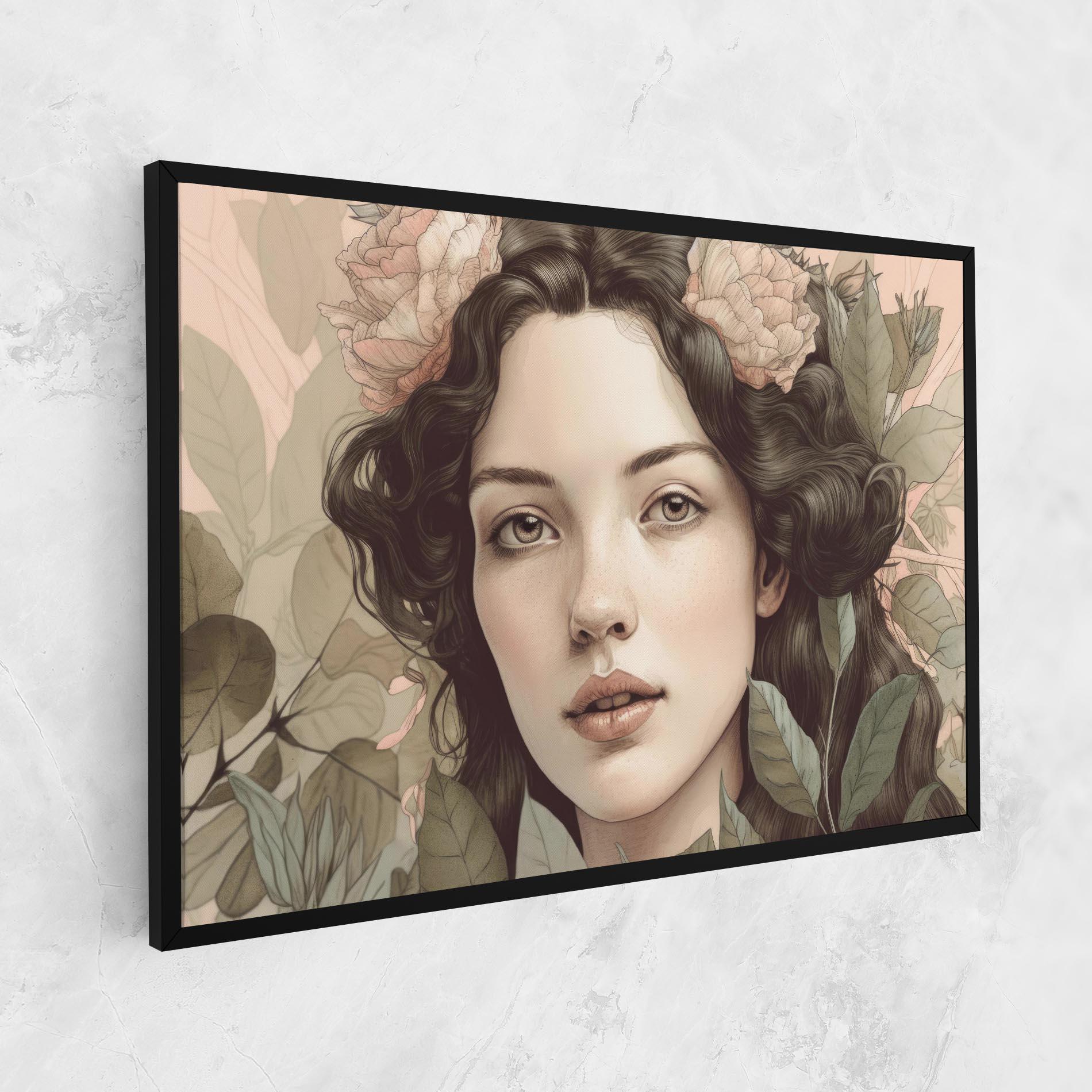 Vászonkép Beautiful Vintage Portrait mockup 1