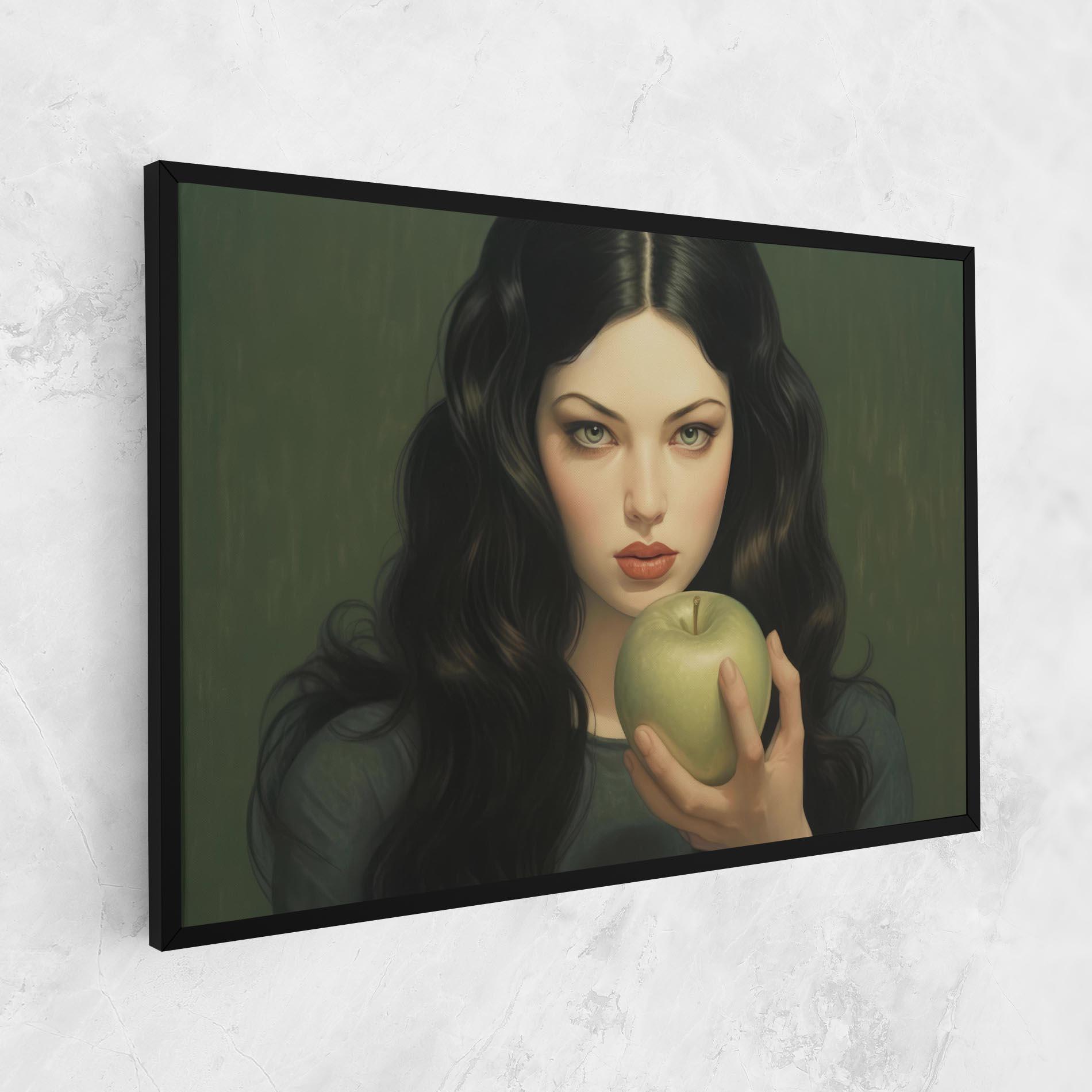 Vászonkép Green Apple Painting mockup 1