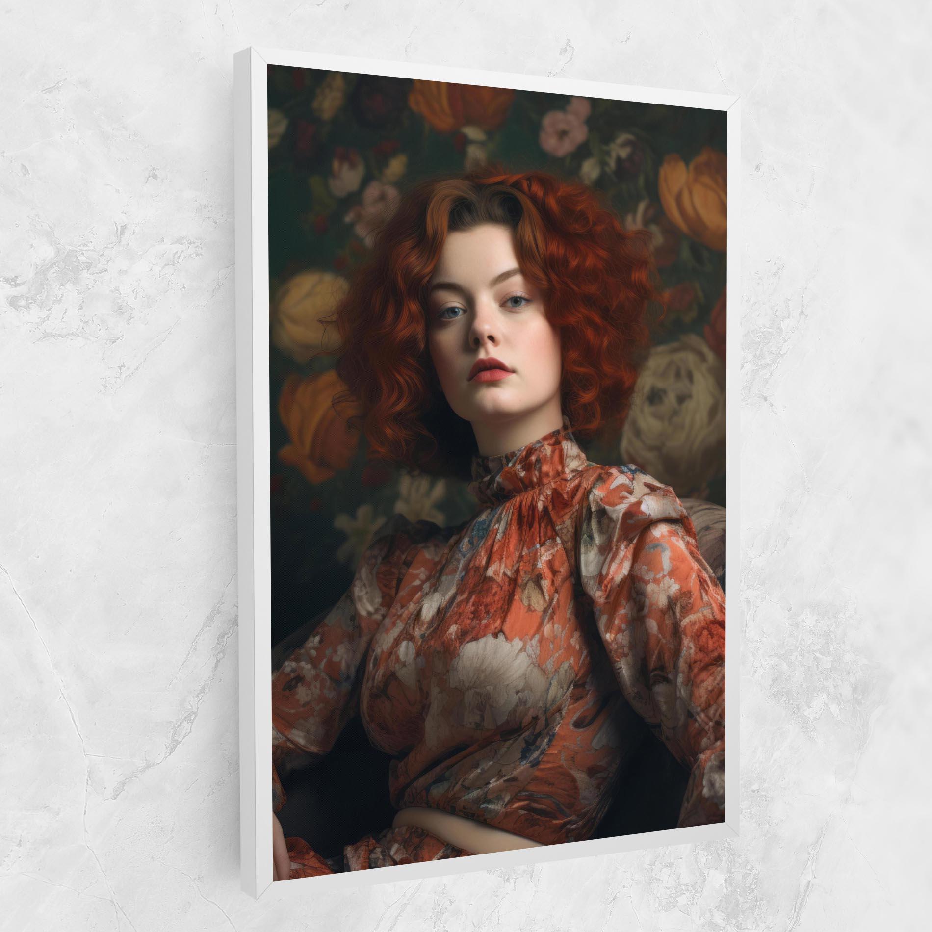 Vászonkép Red Vintage Hair mockup 1