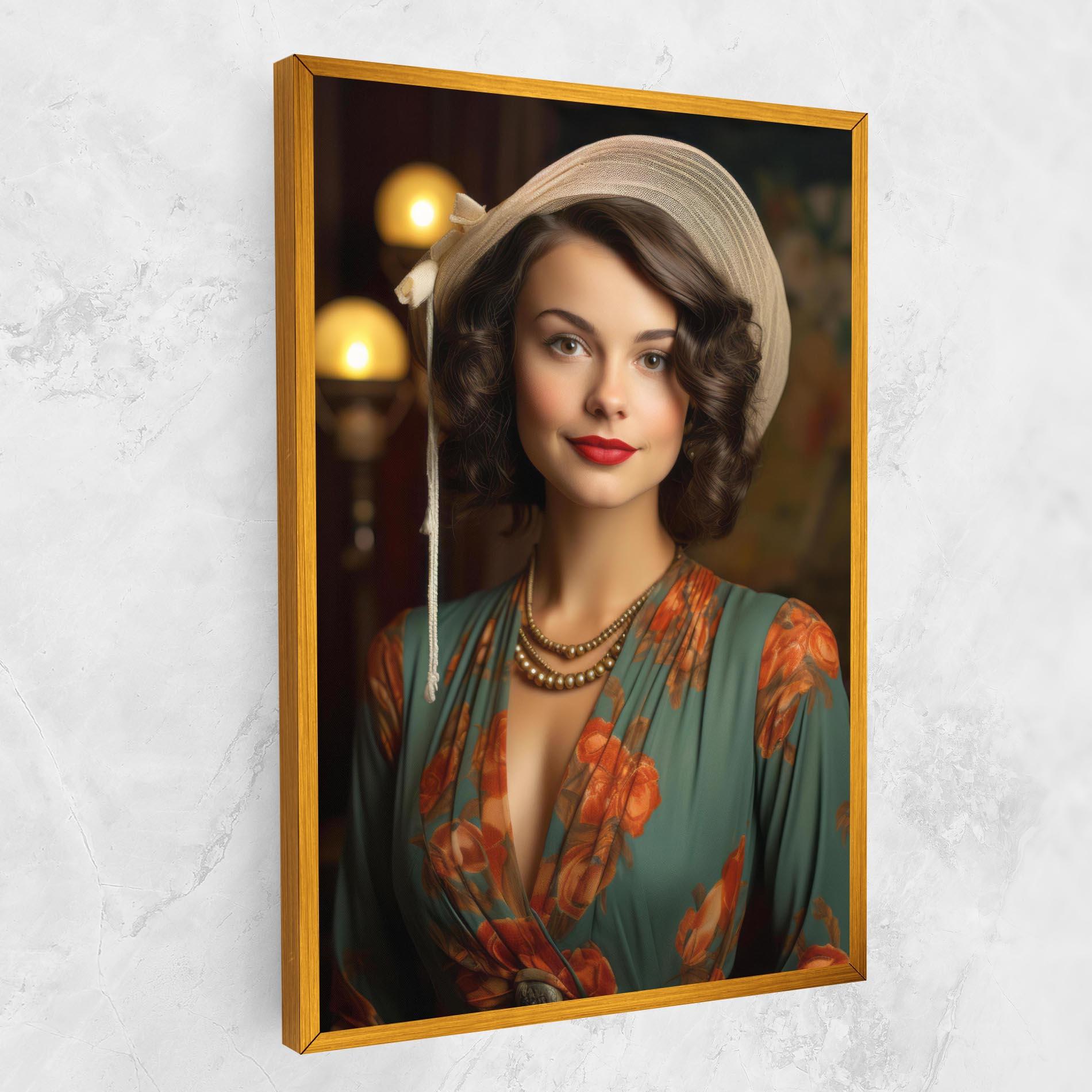 Vászonkép Green Orange Blouse mockup 1