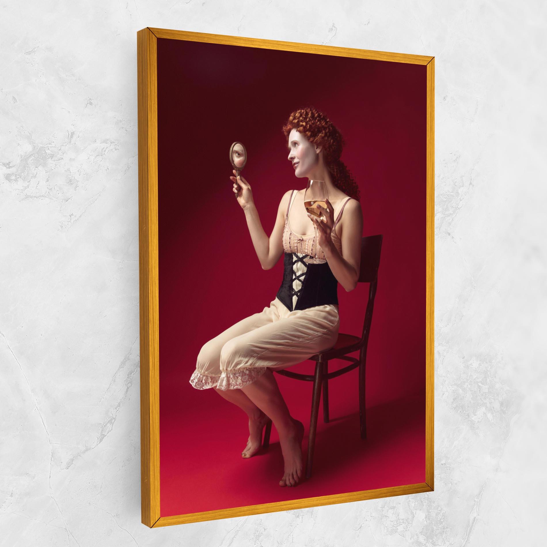 Vászonkép Medieval Redhead Woman mockup 1