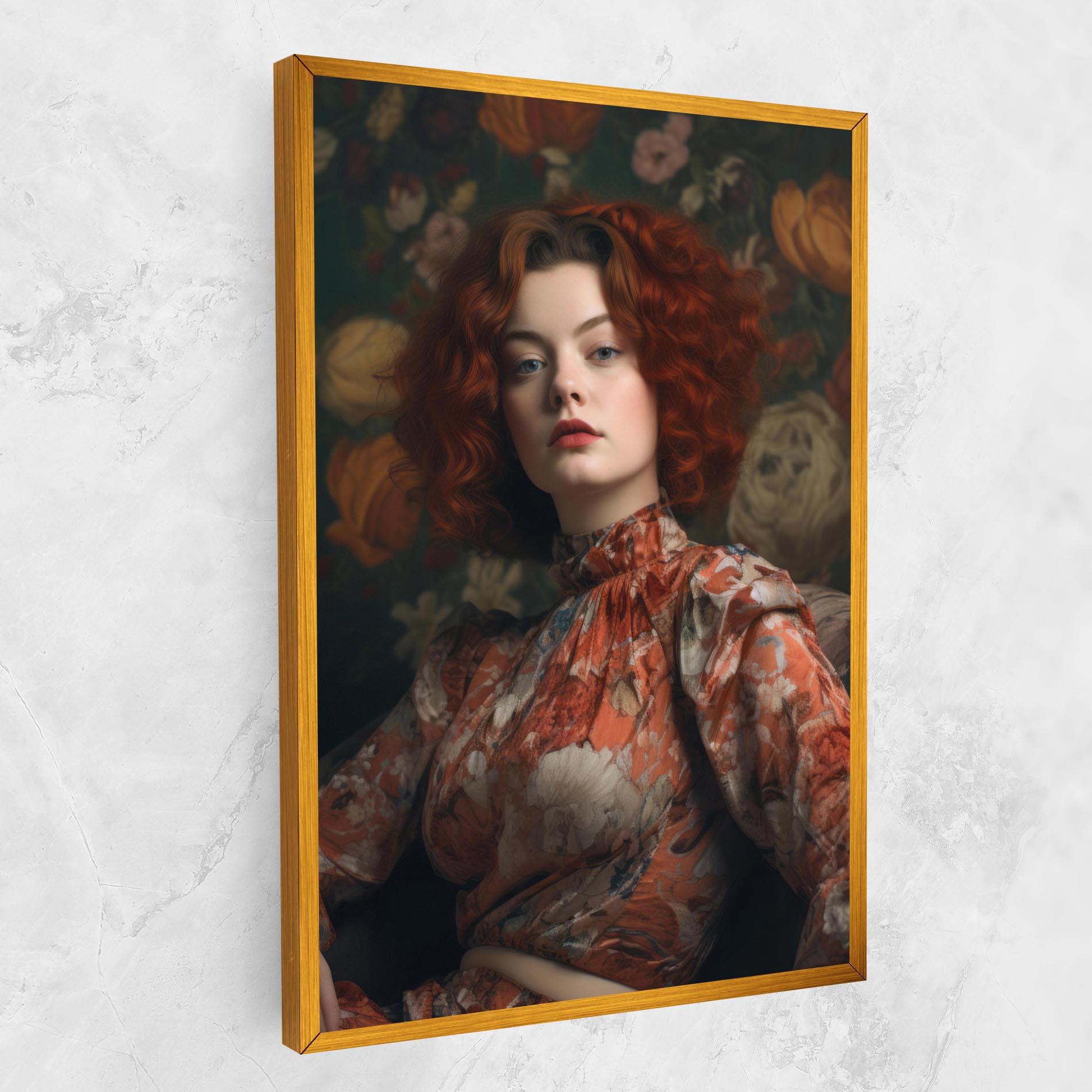 Vászonkép Red Vintage Hair mockup 1