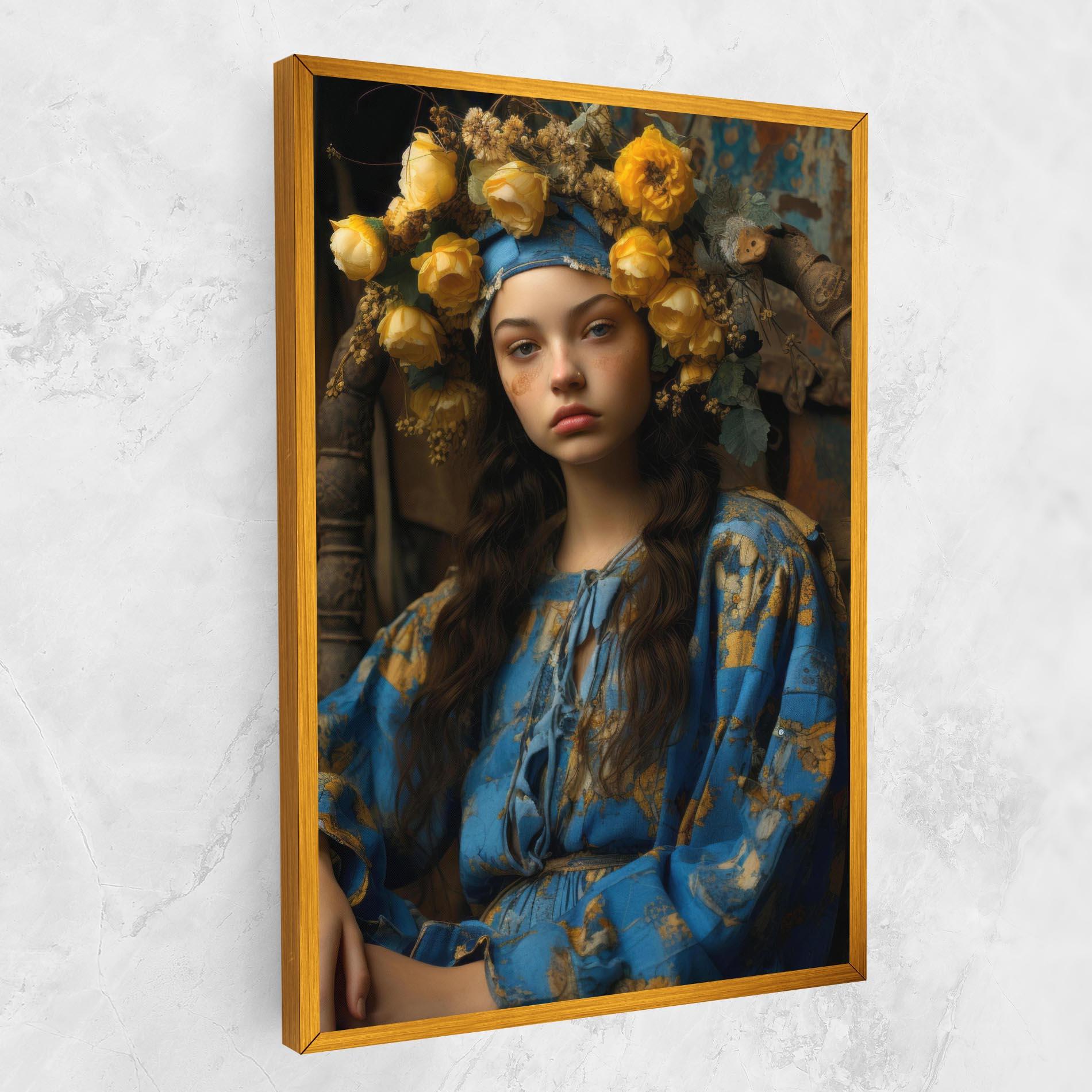 Vászonkép Yellow Rose Dress mockup 1