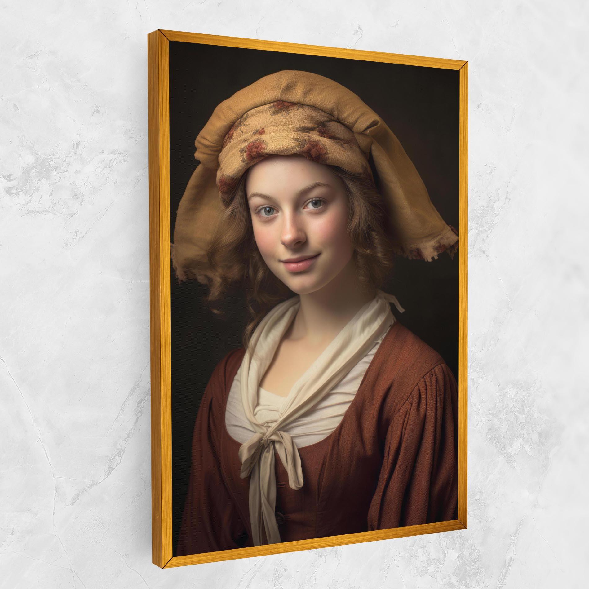 Vászonkép Young Vintage Woman mockup 1