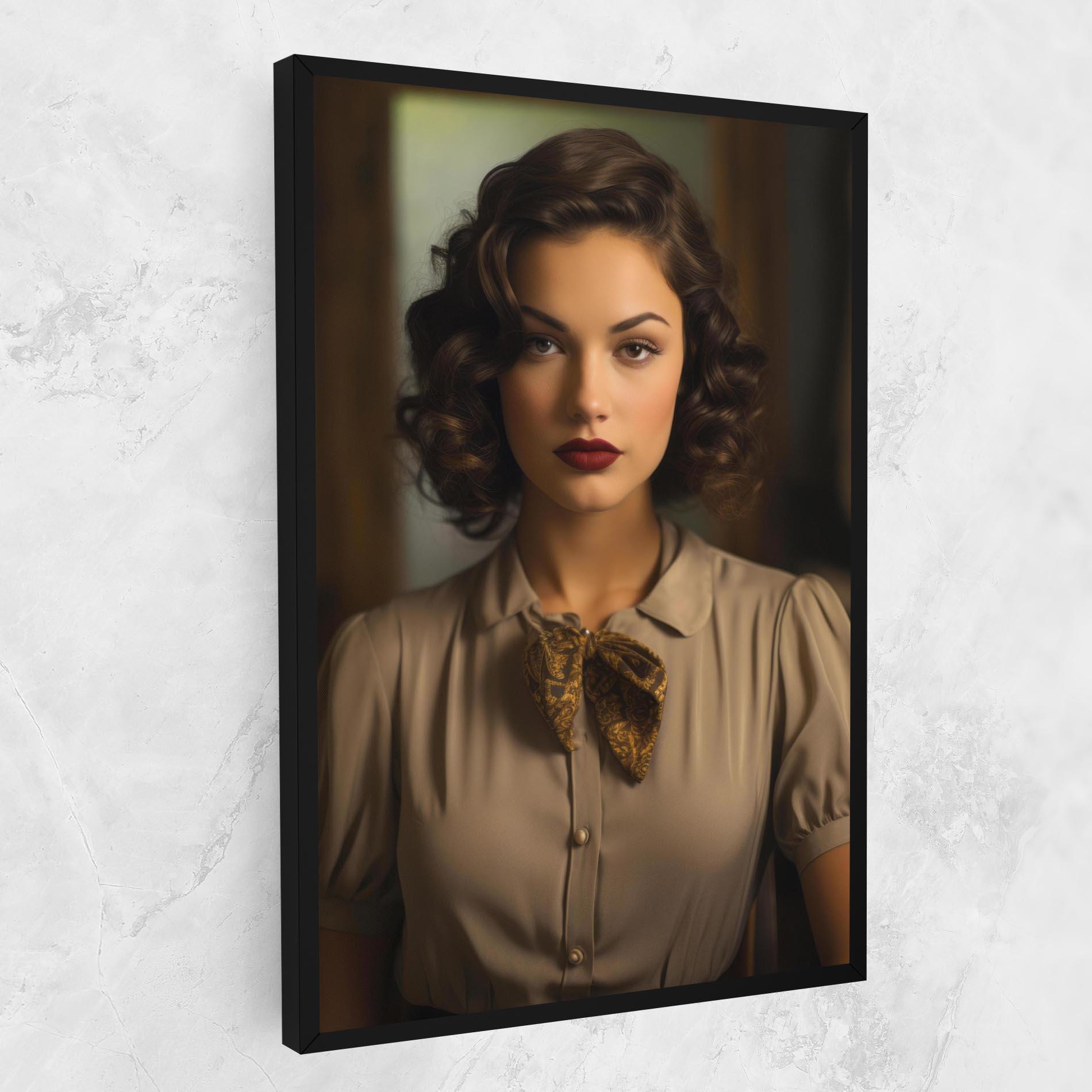 Vászonkép Beige Vintage Blouse mockup 1