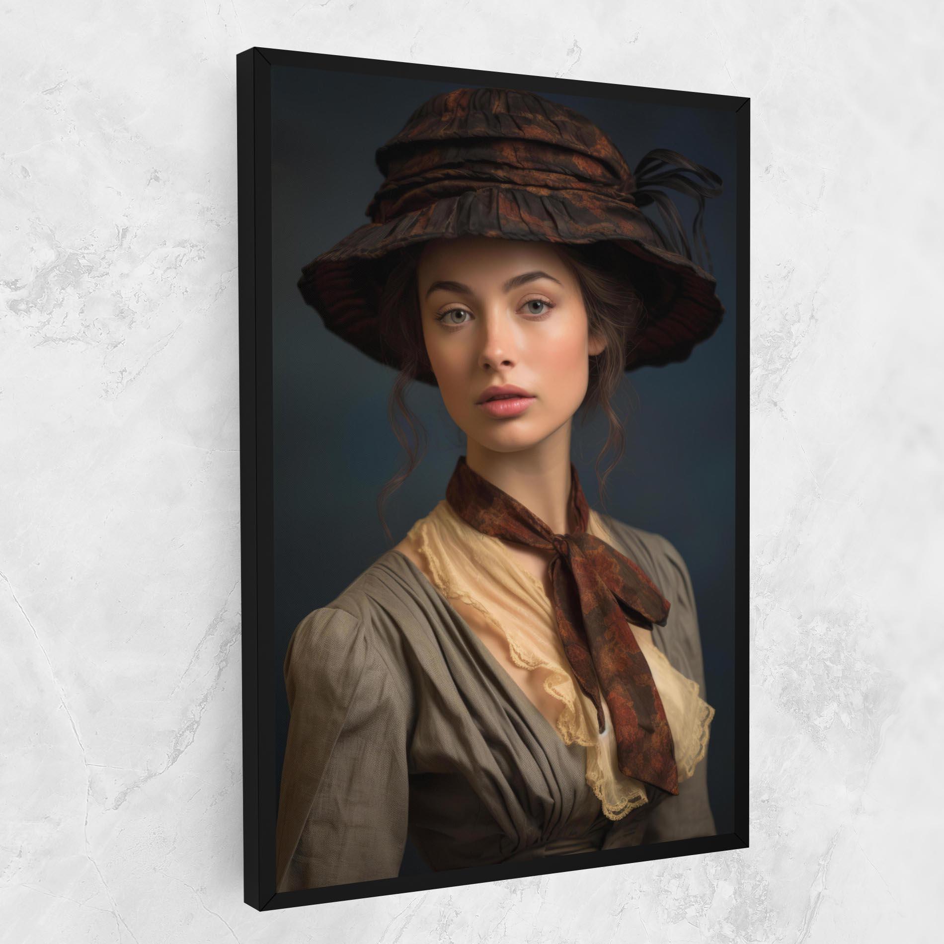 Vászonkép Brown Vintage Hat mockup 1