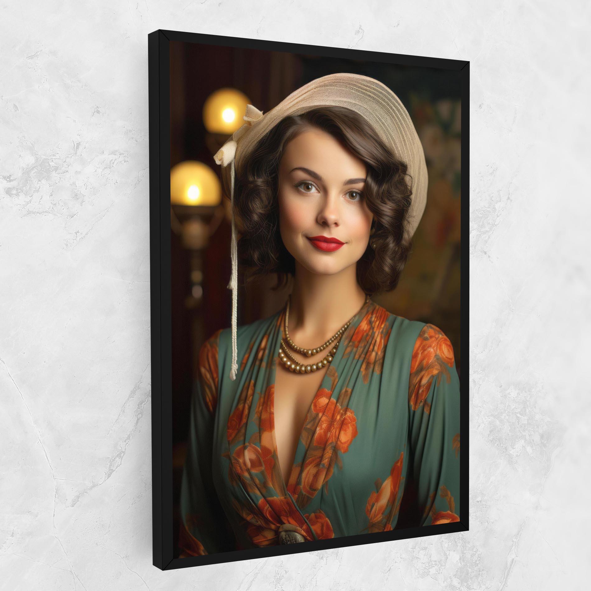 Vászonkép Green Orange Blouse mockup 1