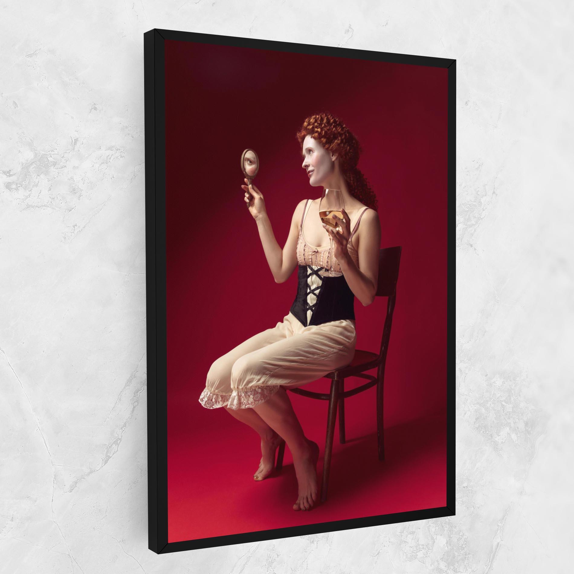 Vászonkép Medieval Redhead Woman mockup 1