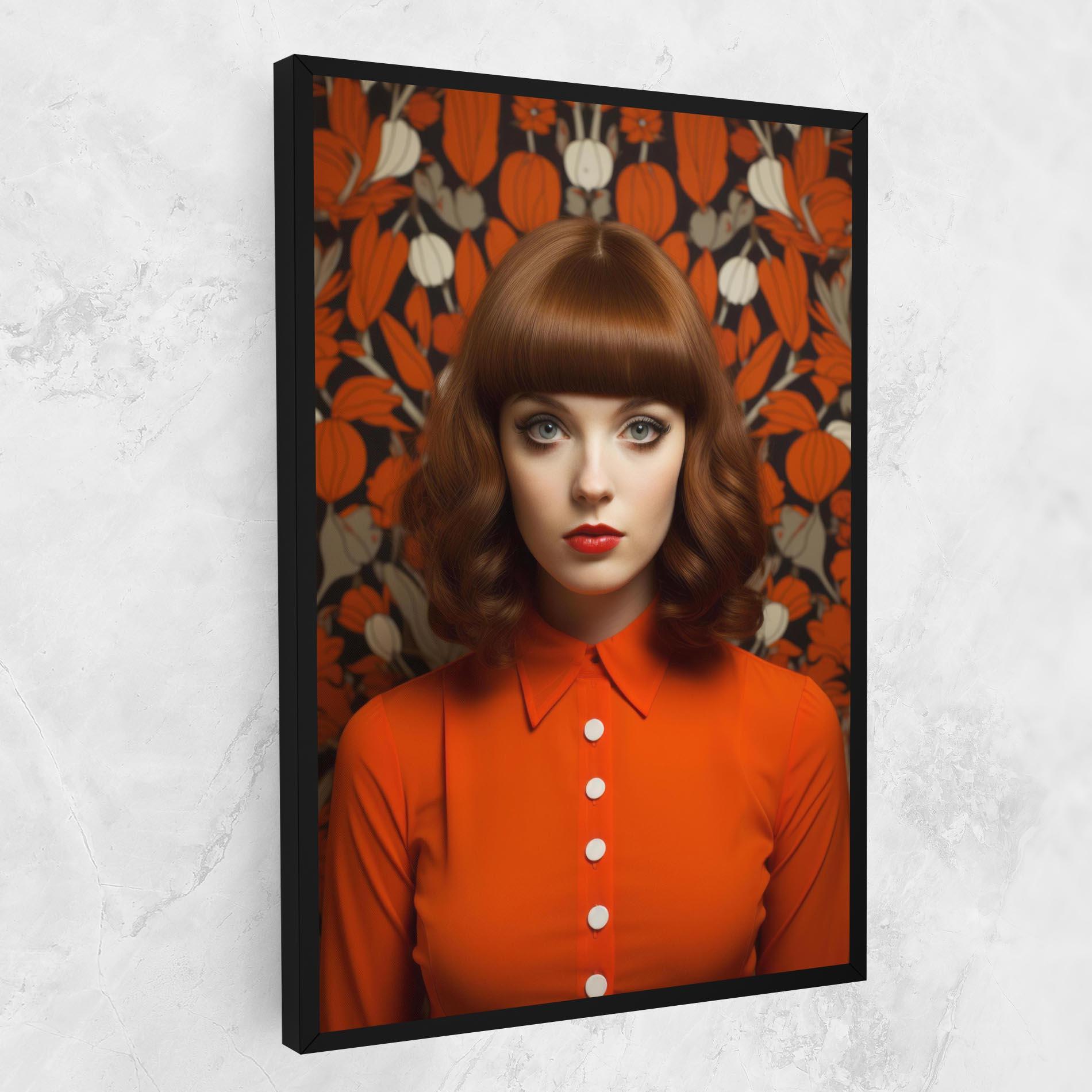 Vászonkép Orange Blouse Woman mockup 1