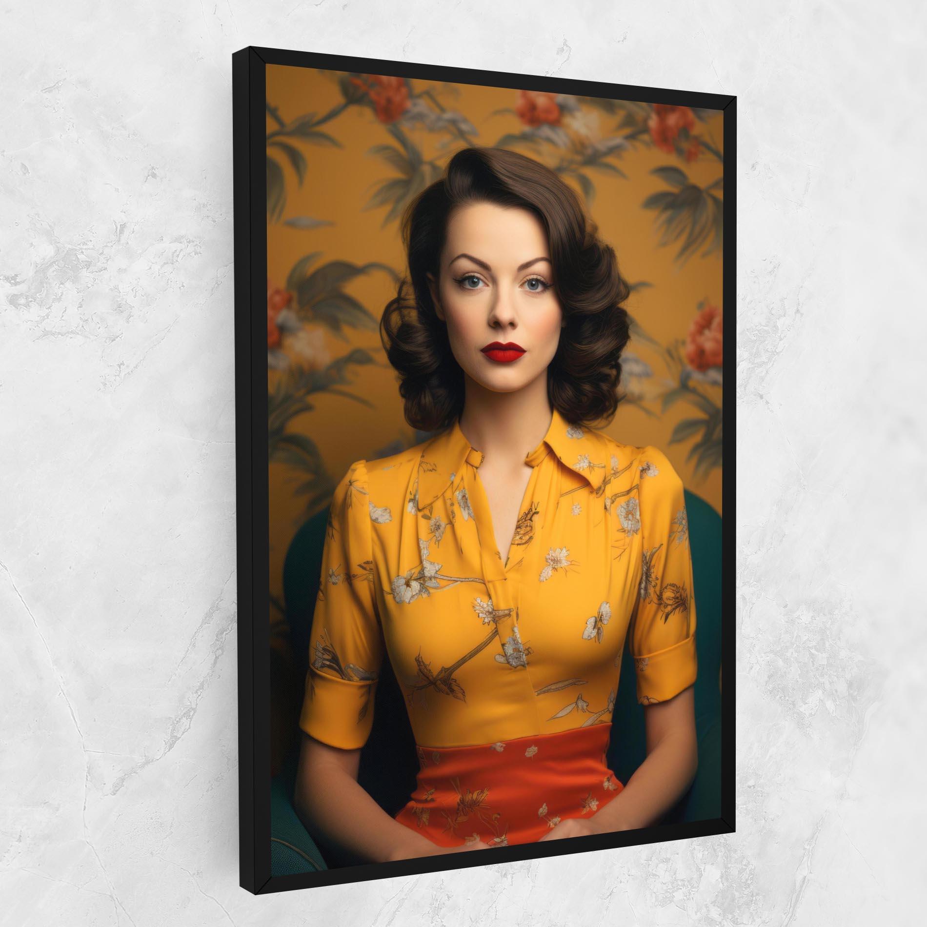 Vászonkép Yellow Red Dress mockup 1