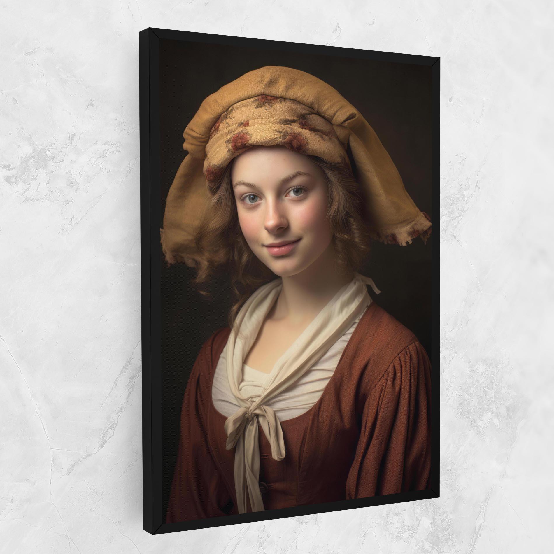 Vászonkép Young Vintage Woman mockup 1