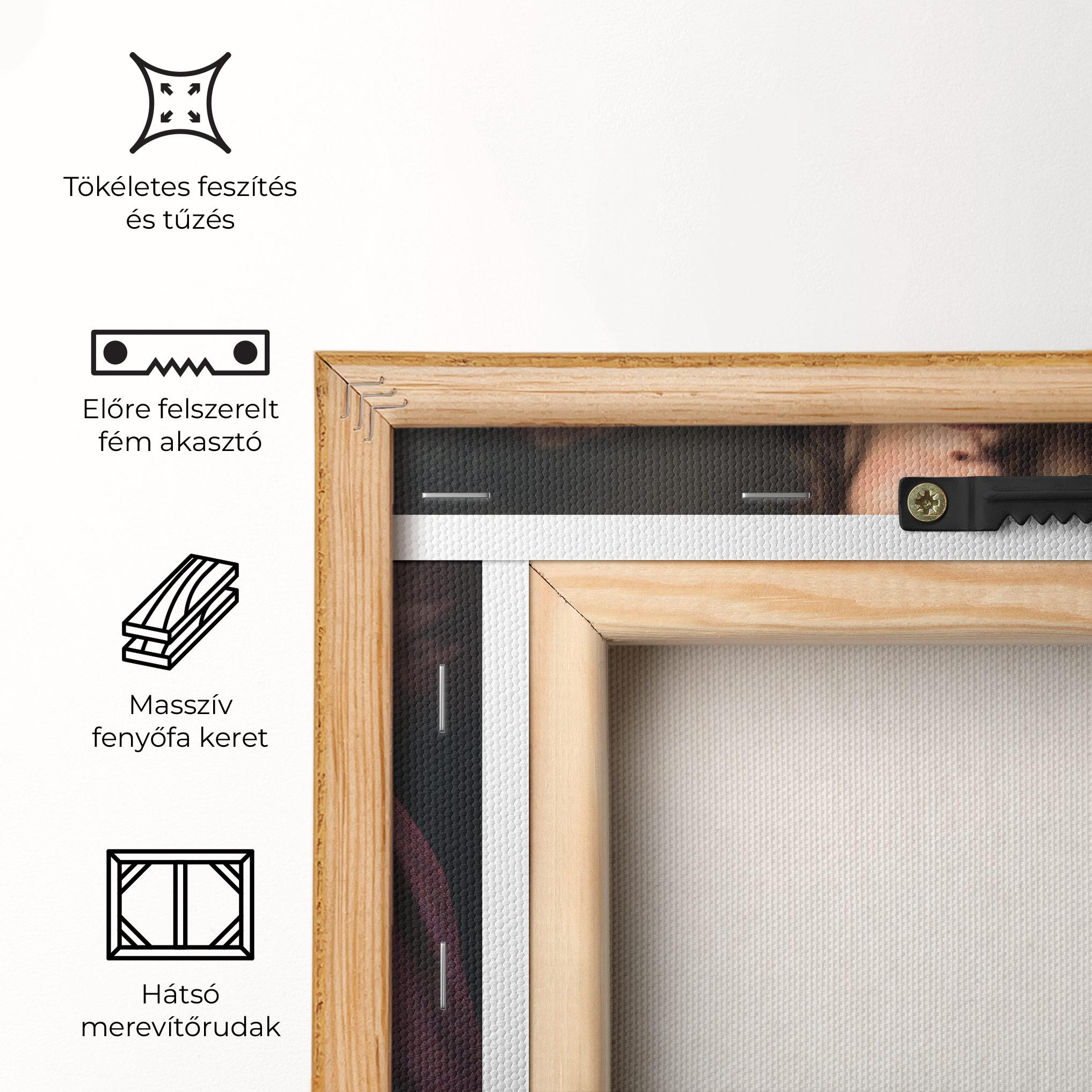 Vászonkép Holding Vintage Rose mockup 5