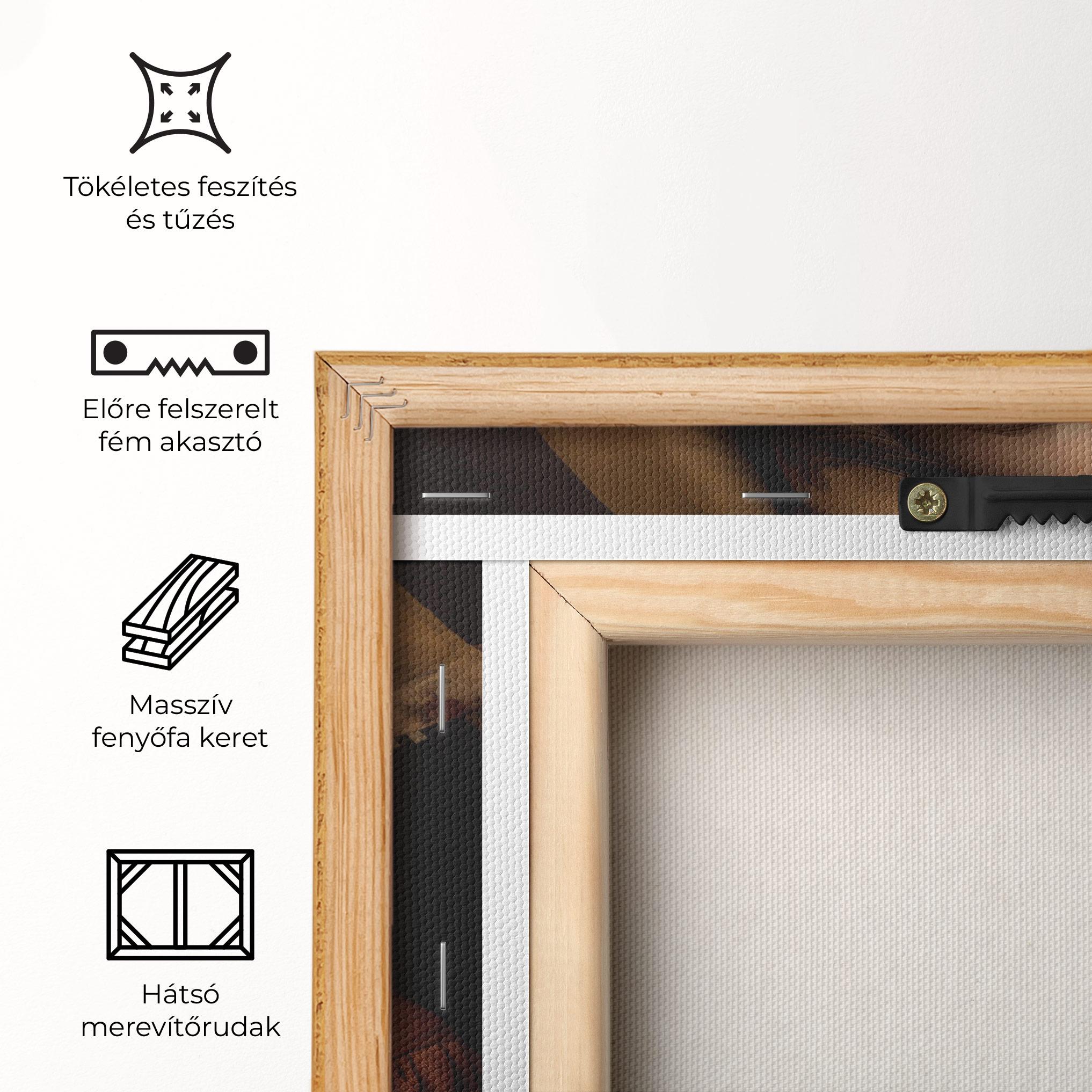 Vászonkép Young Vintage Woman mockup 5