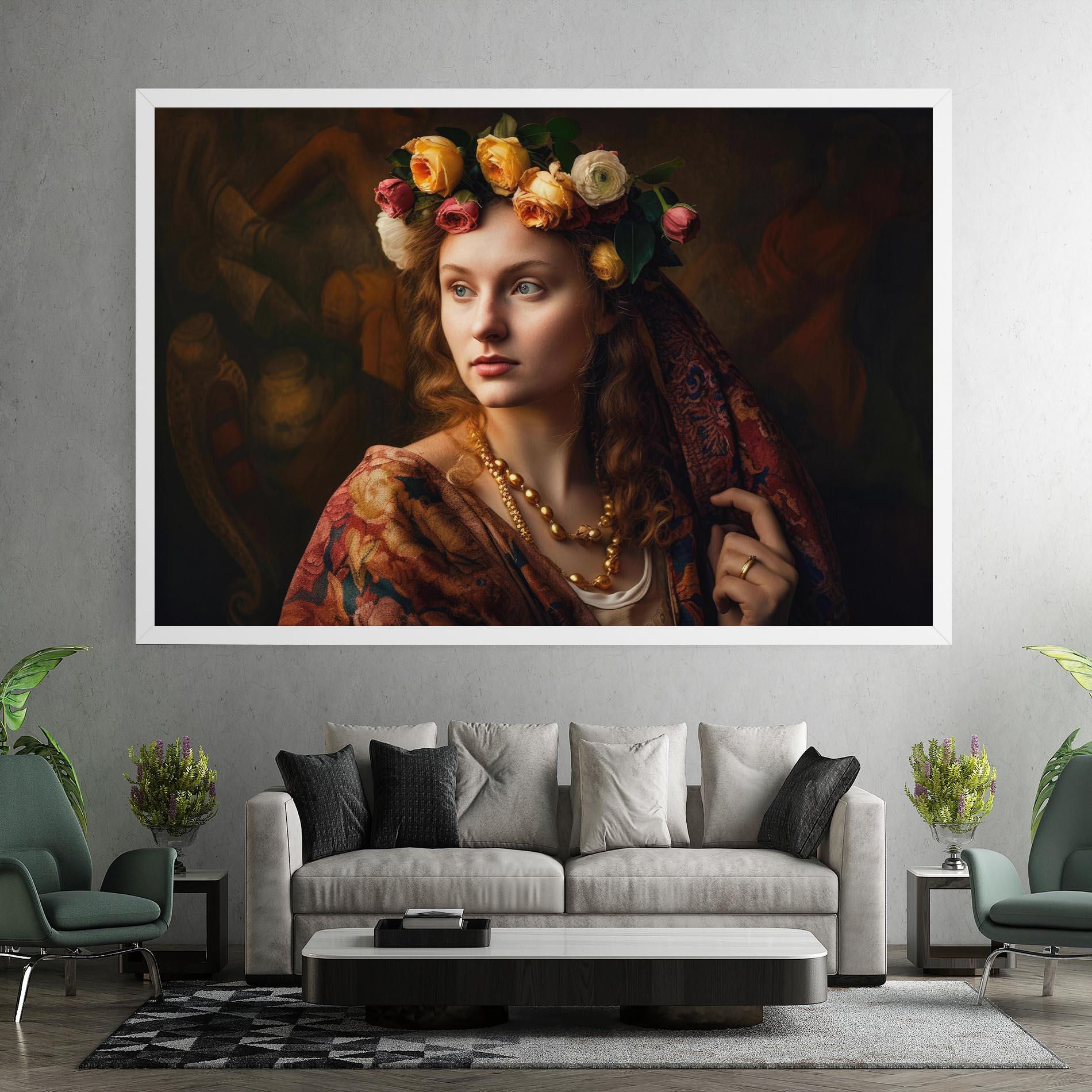 Vászonkép Renaissance Woman mockup 7