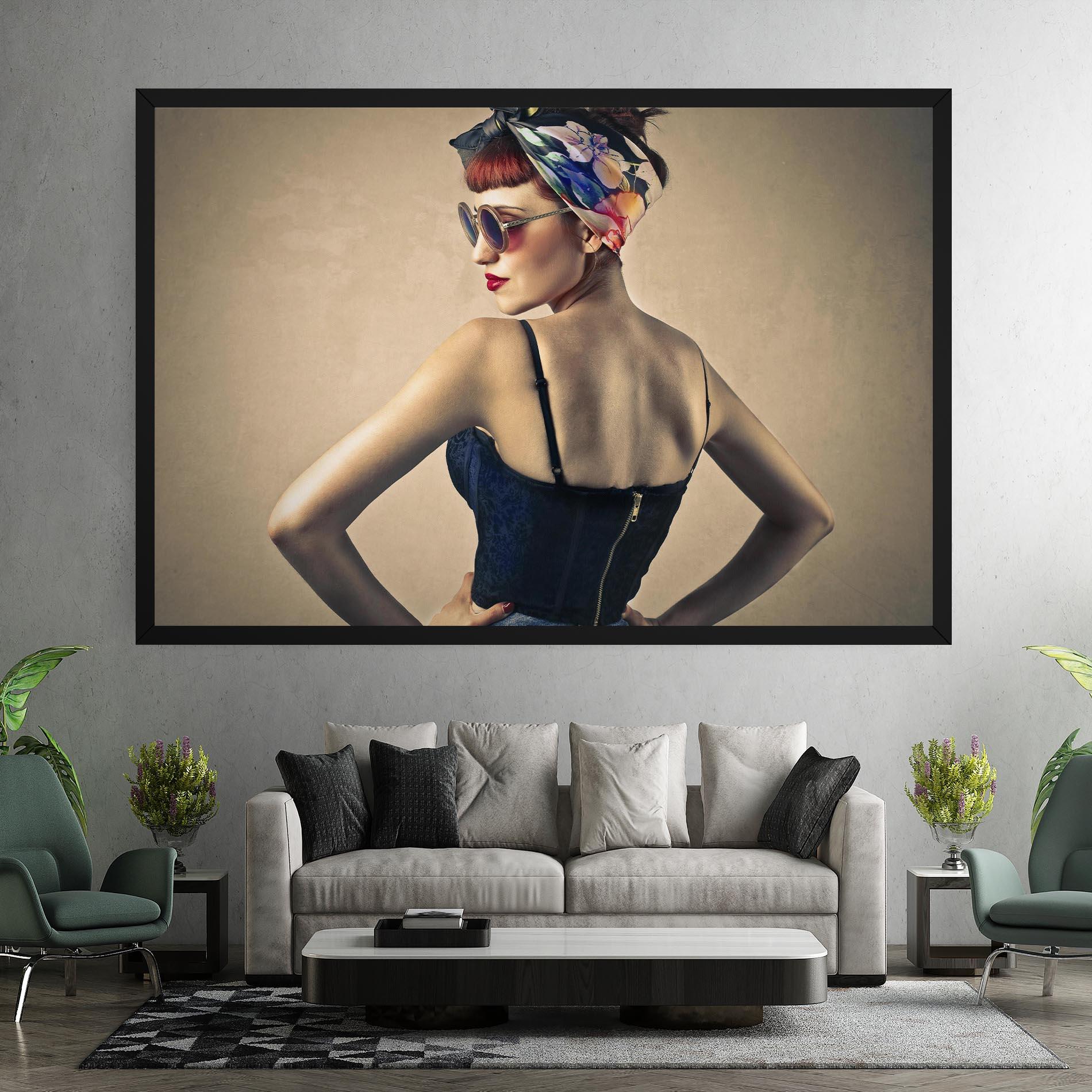Vászonkép Pin Up Girl mockup 7