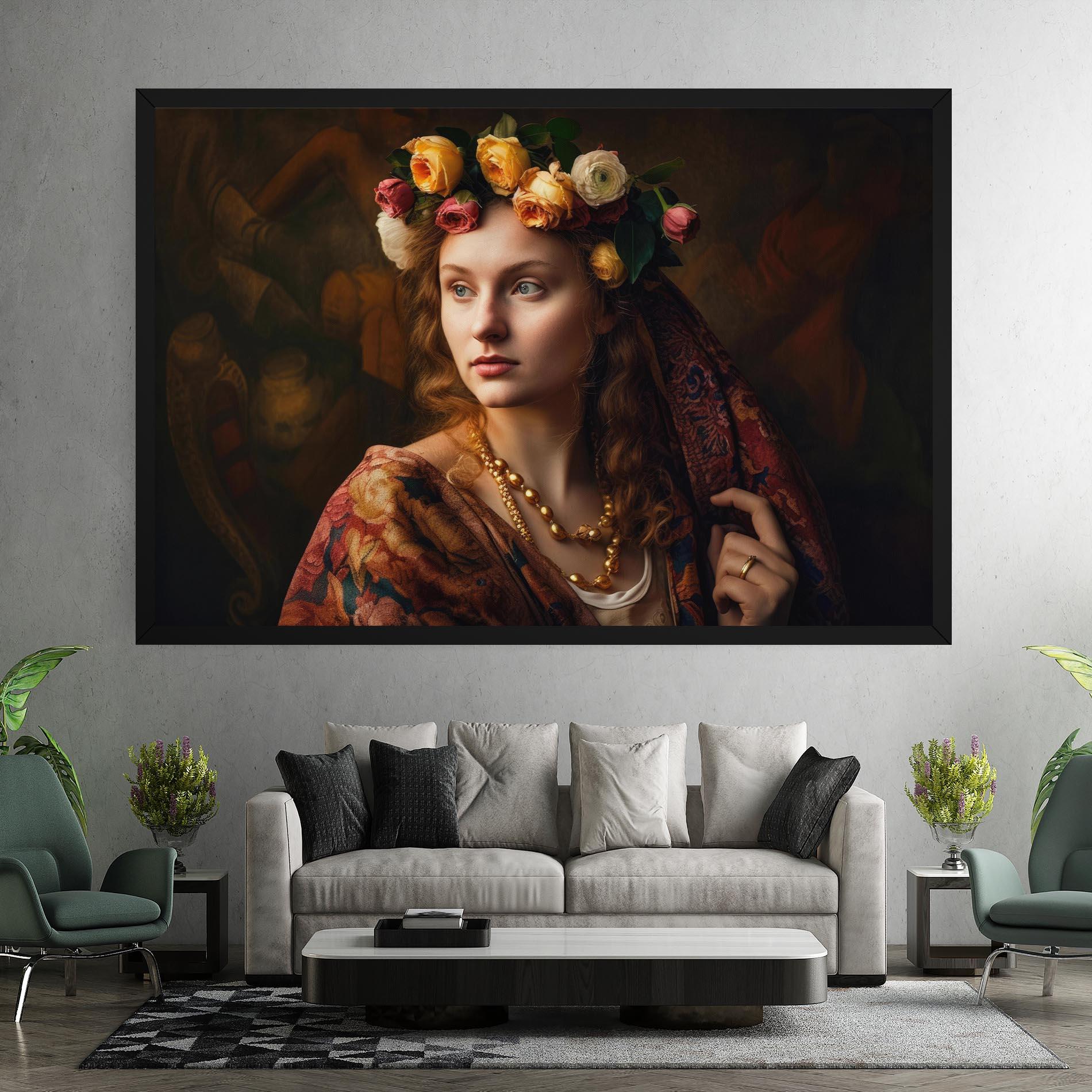 Vászonkép Renaissance Woman mockup 7