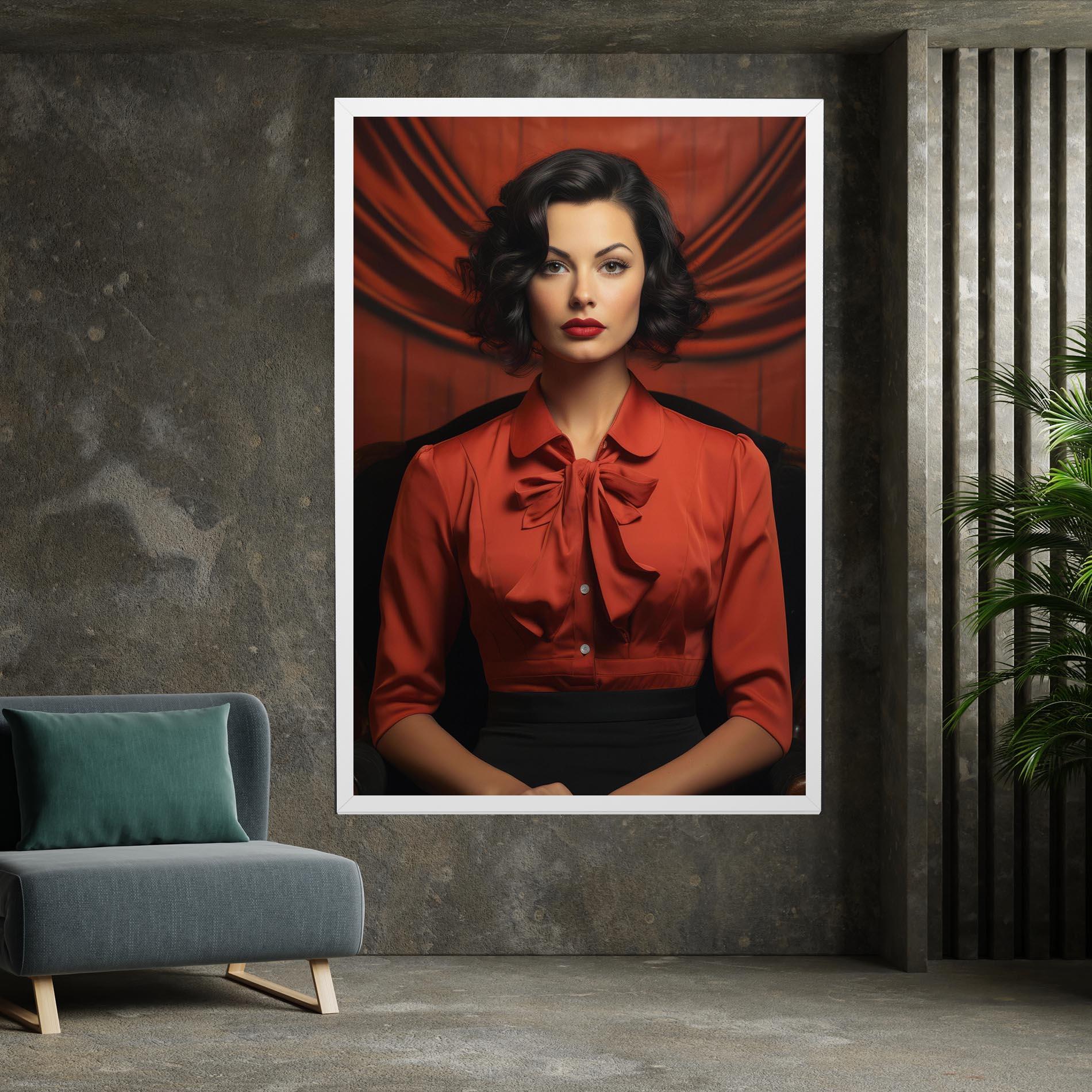 Vászonkép Pretty Red Blouse mockup 7