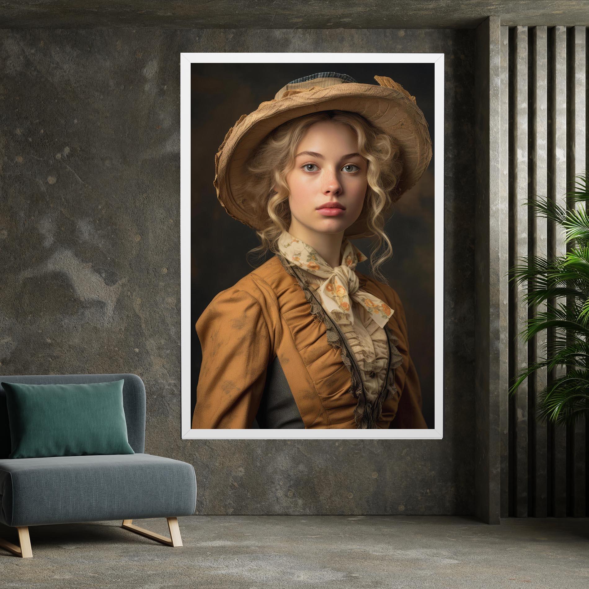 Vászonkép Pretty Vintage Blonde mockup 7