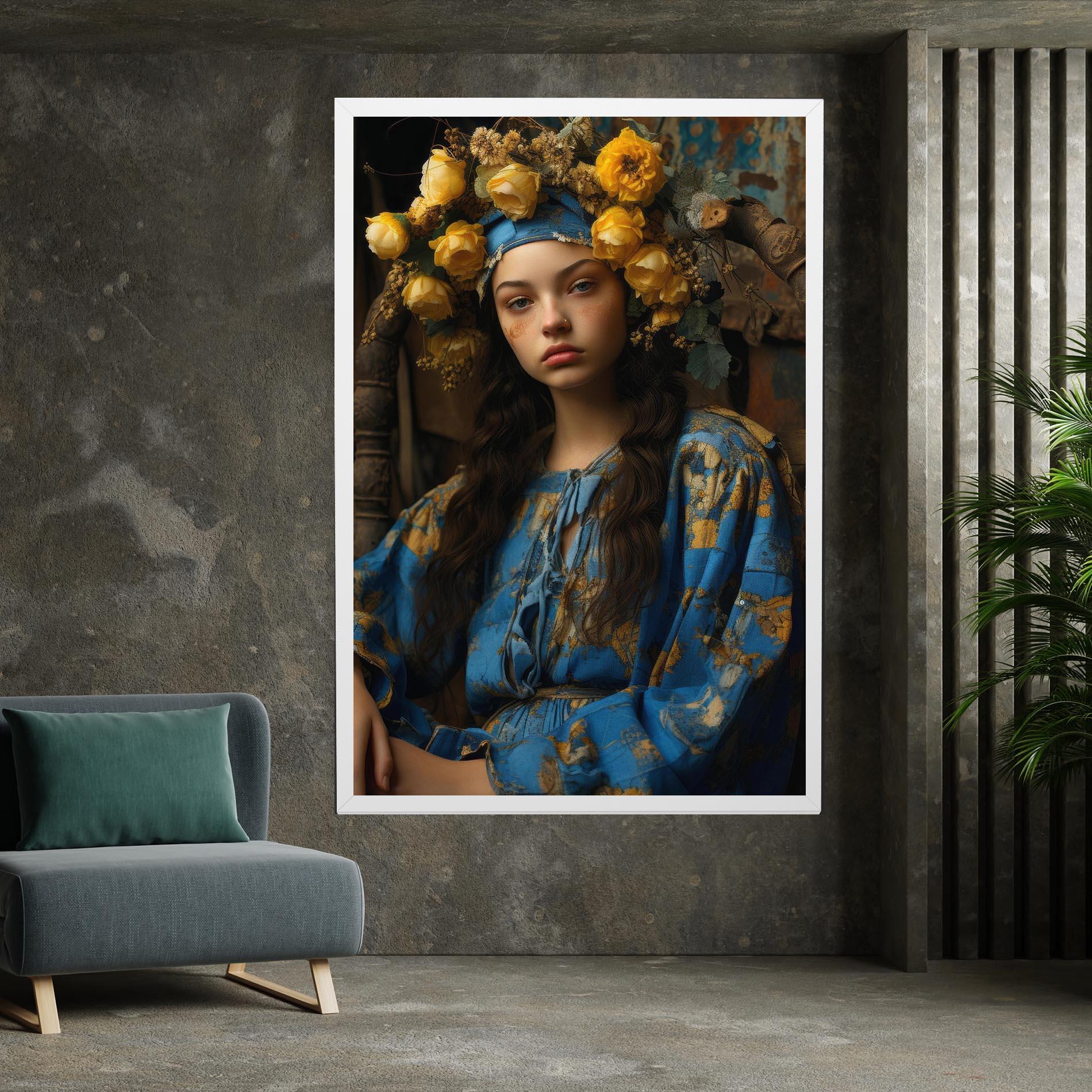 Vászonkép Yellow Rose Dress mockup 7