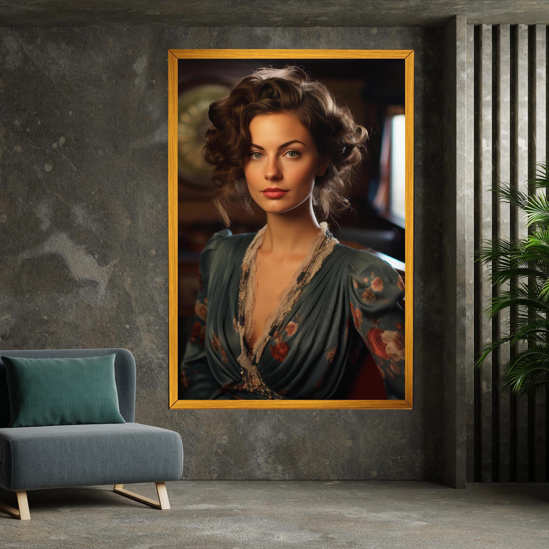 Vászonkép Pink Flowers Dress mockup 7