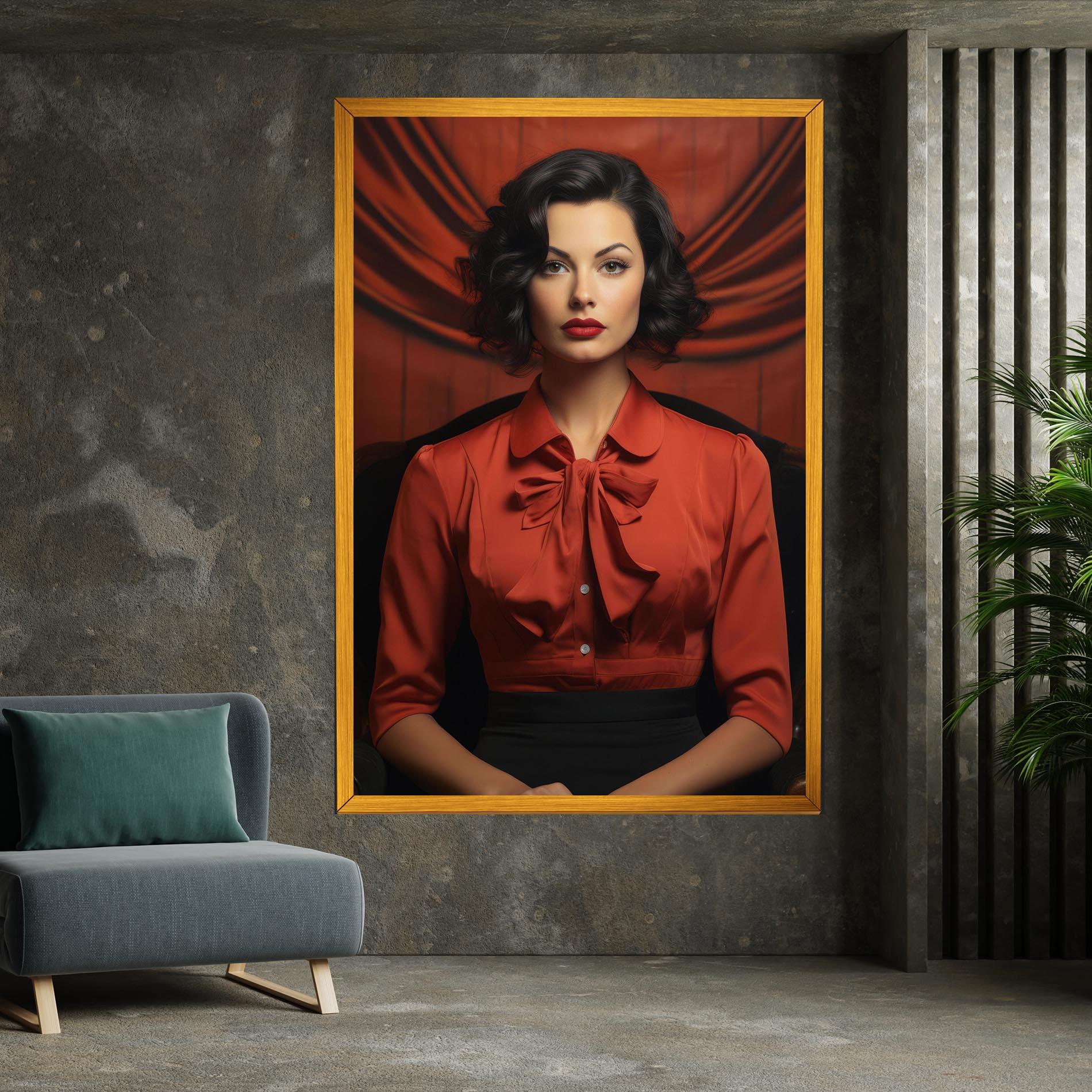 Vászonkép Pretty Red Blouse mockup 7