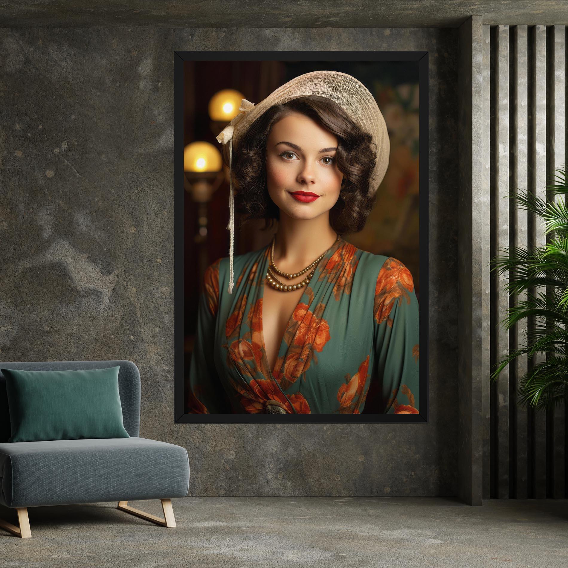 Vászonkép Green Orange Blouse mockup 7