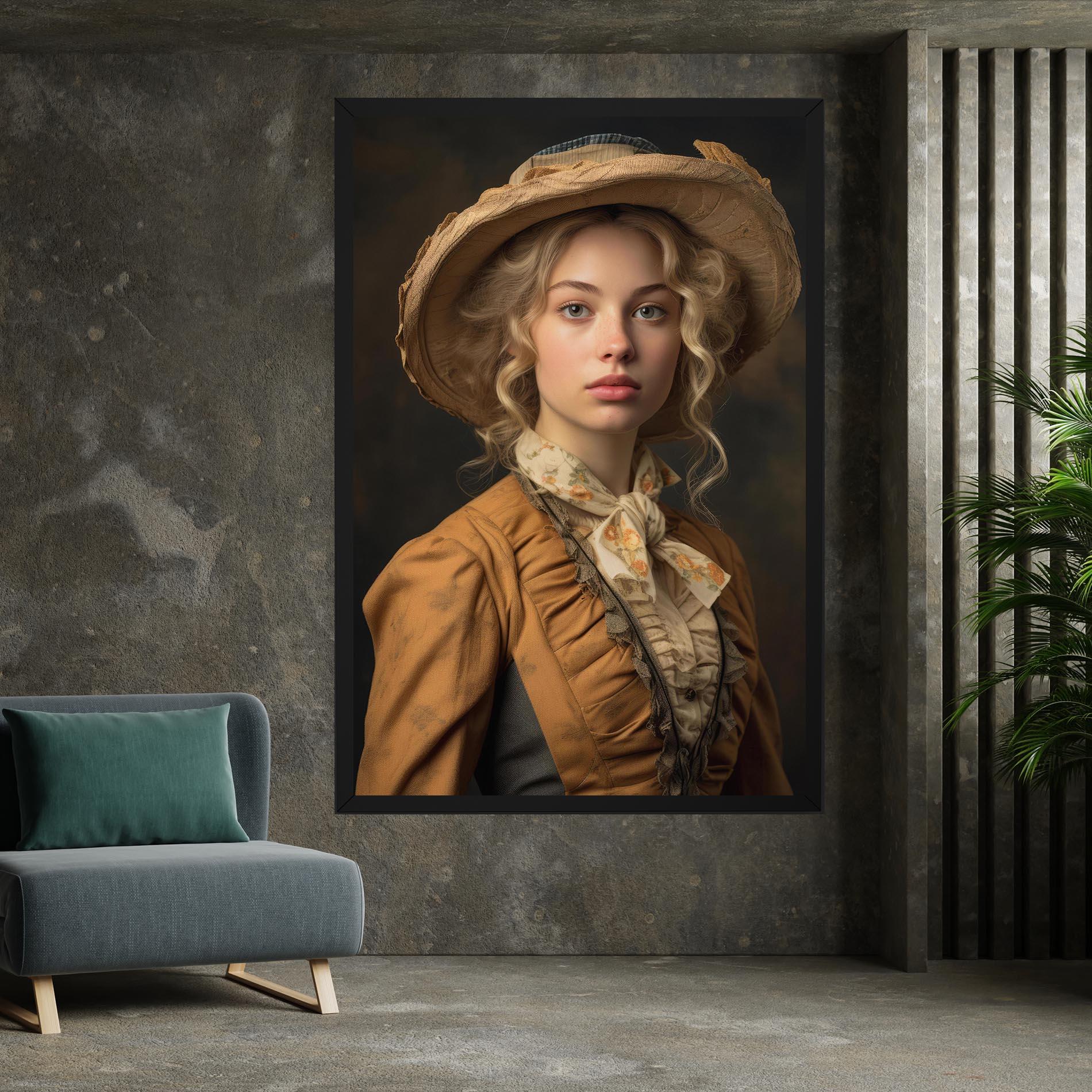 Vászonkép Pretty Vintage Blonde mockup 7