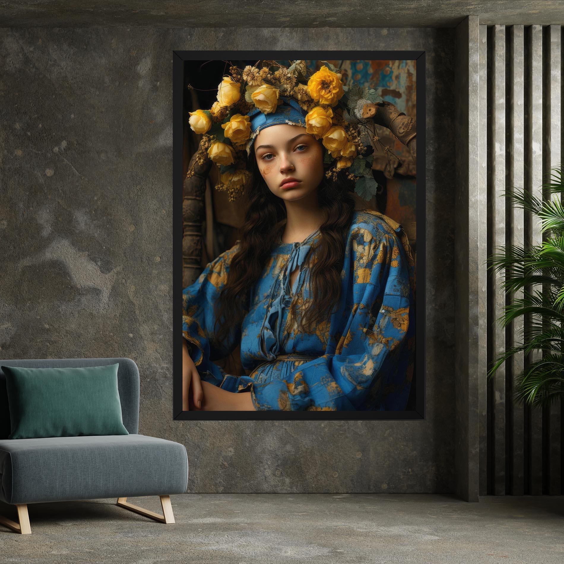 Vászonkép Yellow Rose Dress mockup 7