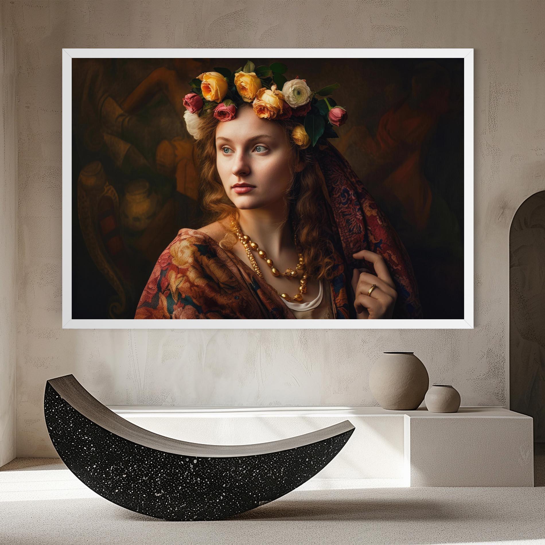 Vászonkép Renaissance Woman mockup 8