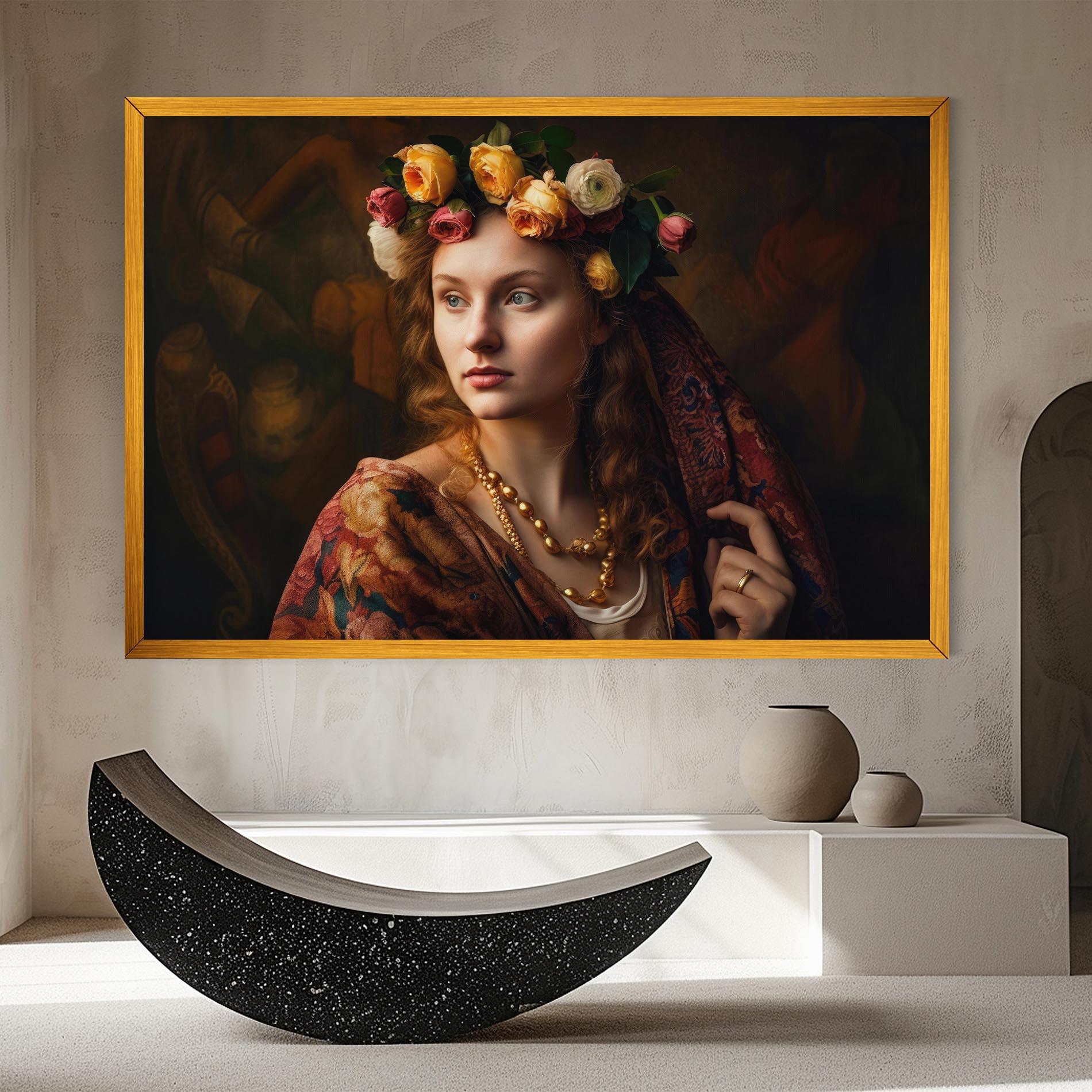Vászonkép Renaissance Woman mockup 8