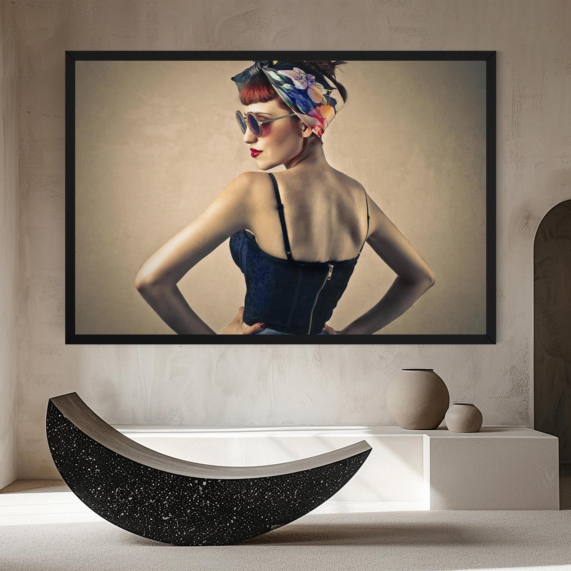 Vászonkép Pin Up Girl mockup 8