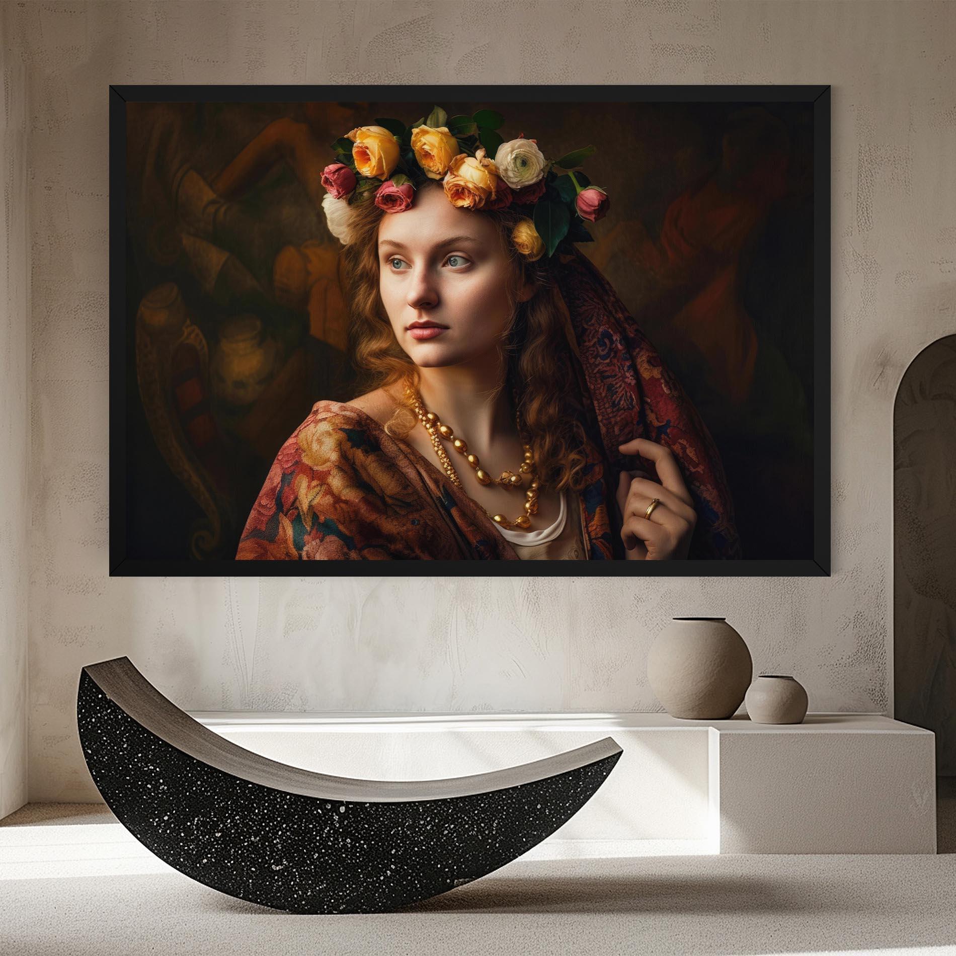 Vászonkép Renaissance Woman mockup 8