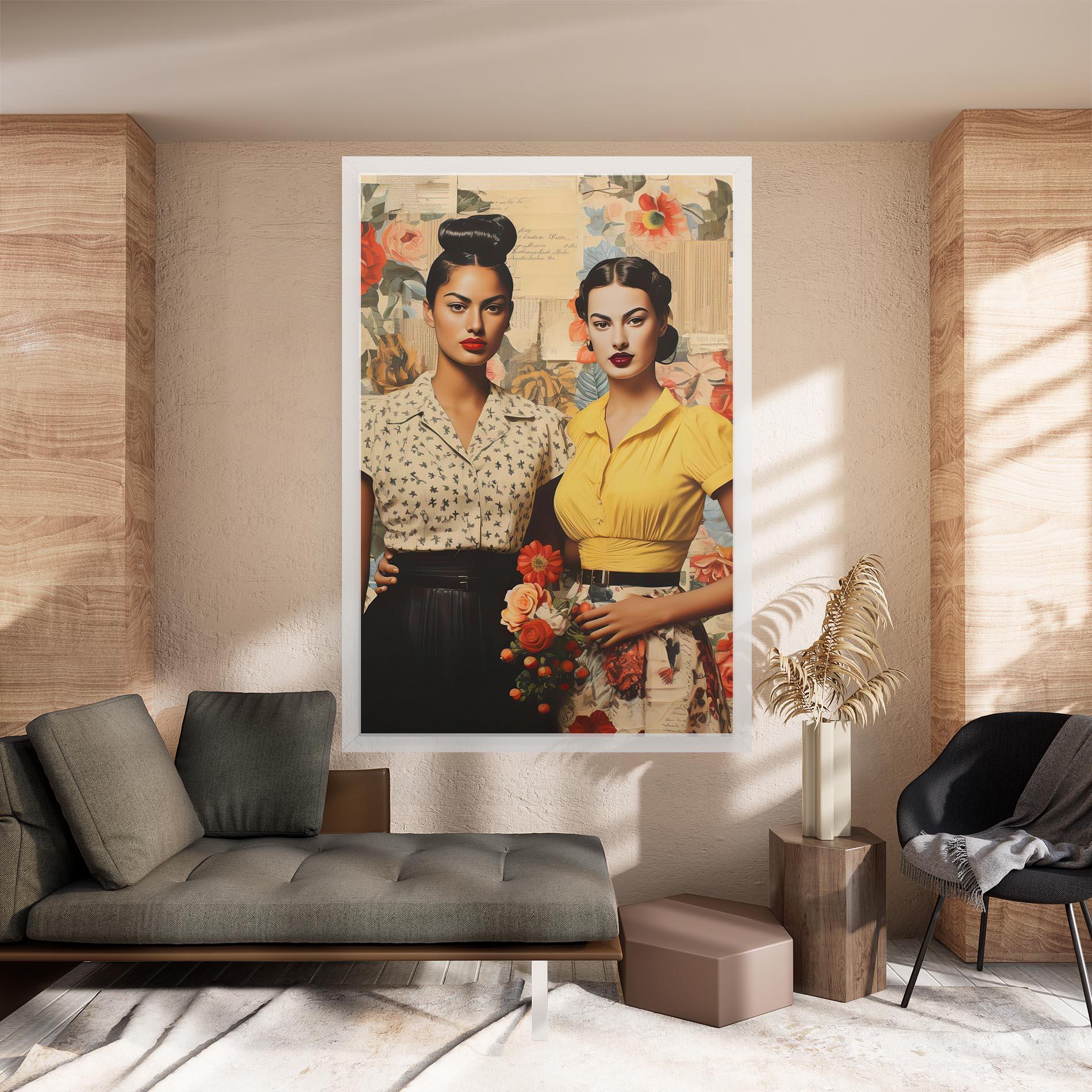 Vászonkép Friendship Vintage Power mockup 8